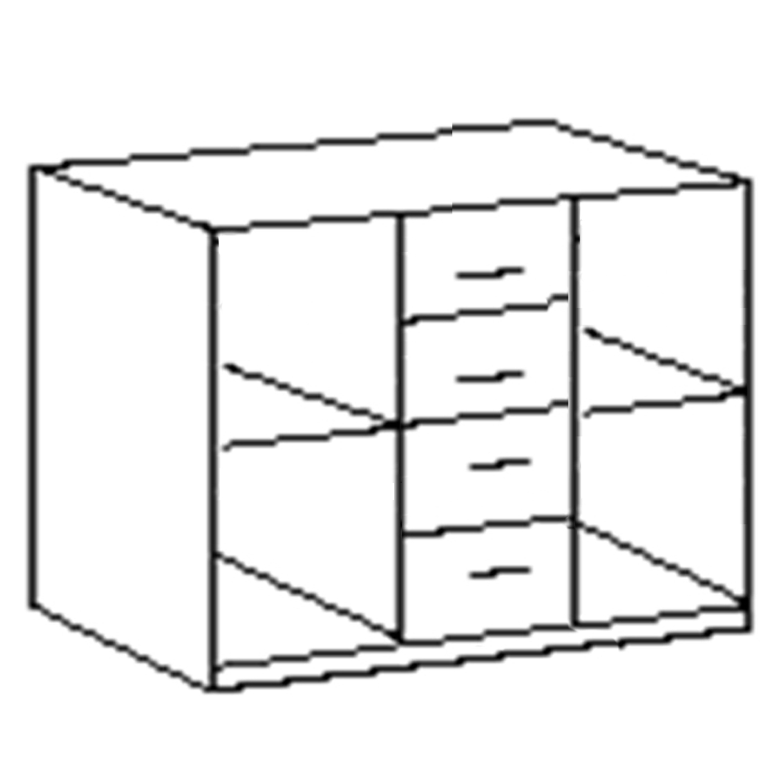 Sideboard - Sonoma Eiche - weiß - 130 cm