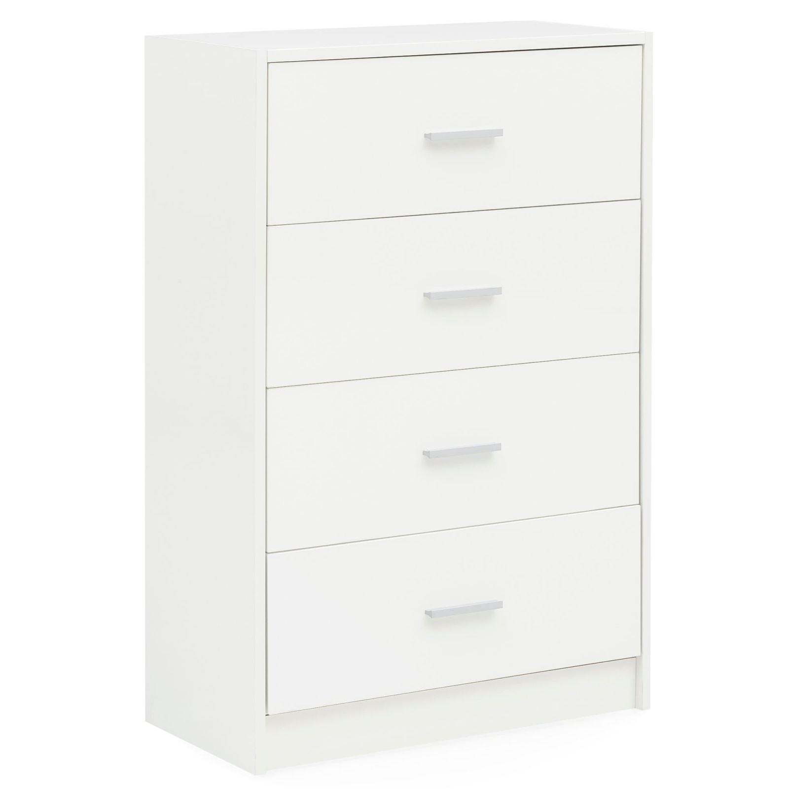 Sideboard - weiß Hochglanz-weiß - 4 Schubkästen - 90 cm hoch
