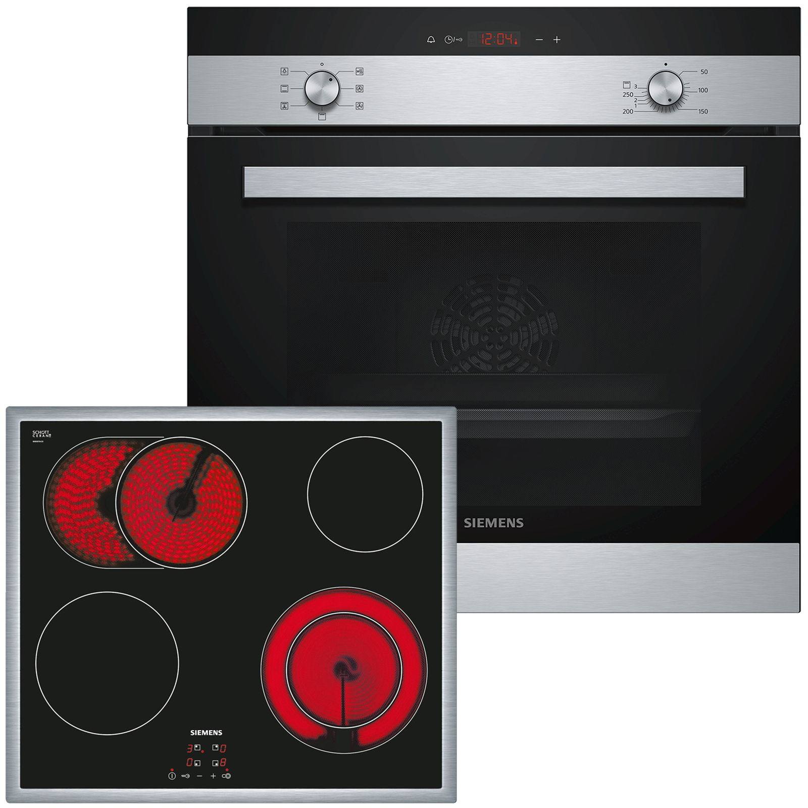 SIEMENS Einbaubackofen-Set EQ112EA01Z - A