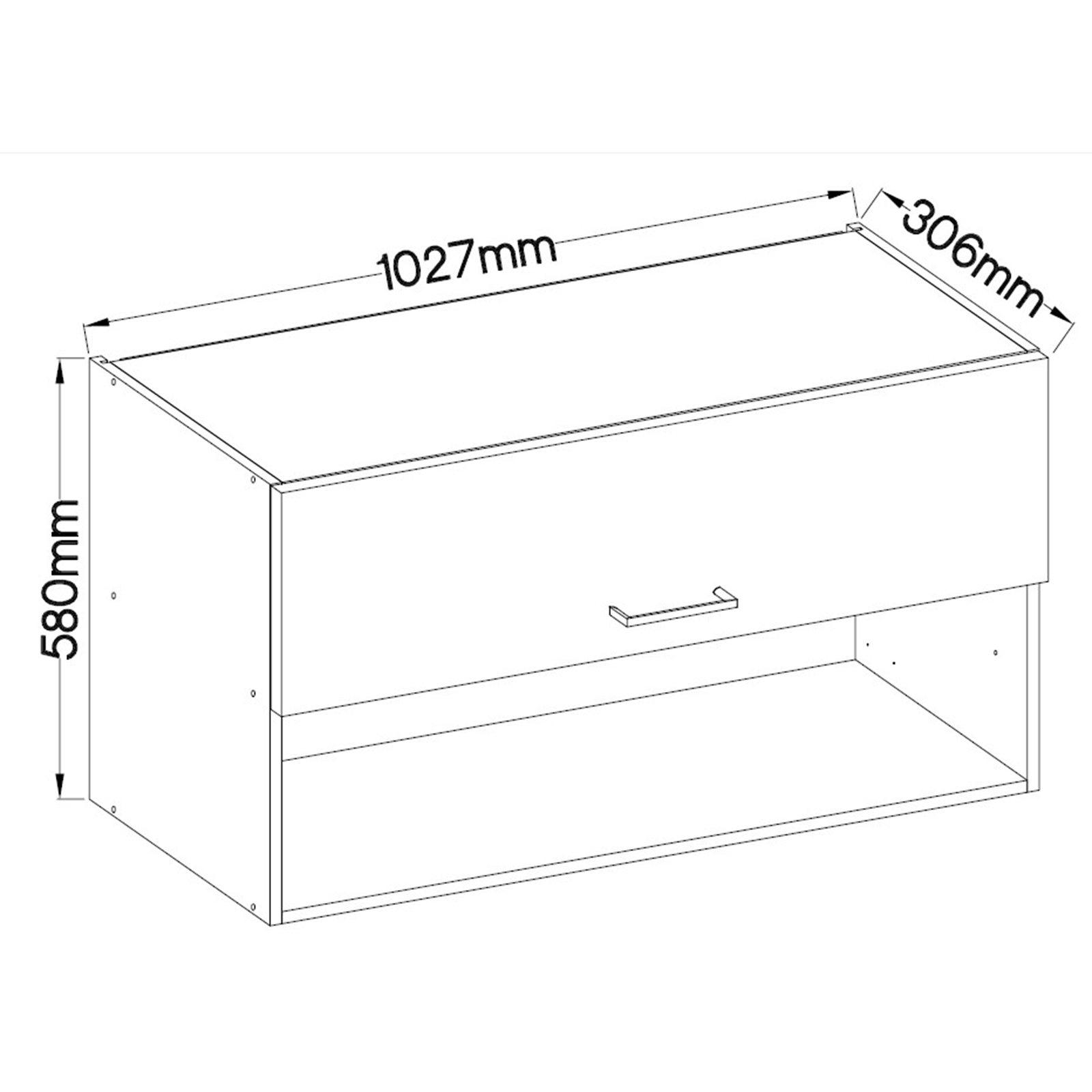 Single-Küche - Betonoptik - weiß - 160 cm breit