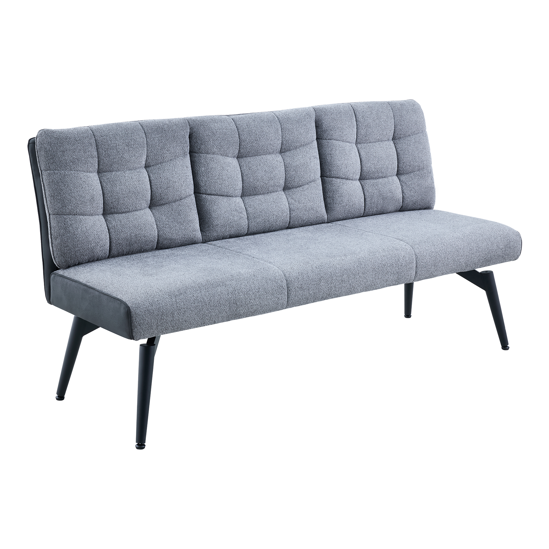 Sitzbank - anthrazit-dunkelgrau - Federkorb - 180 cm