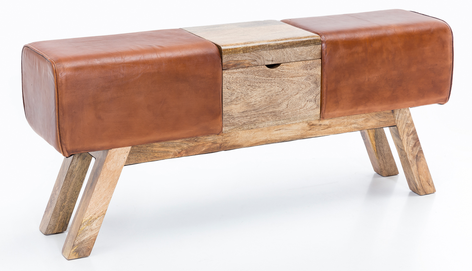 Sitzbank - braun - Mango massiv - 120 cm