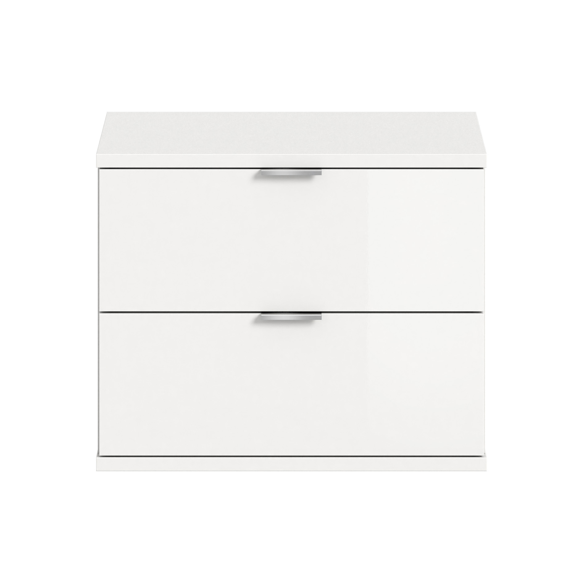 Sitzbank/Kommode PROJEKT X - weiß Hochglanz - weiß - 52 cm