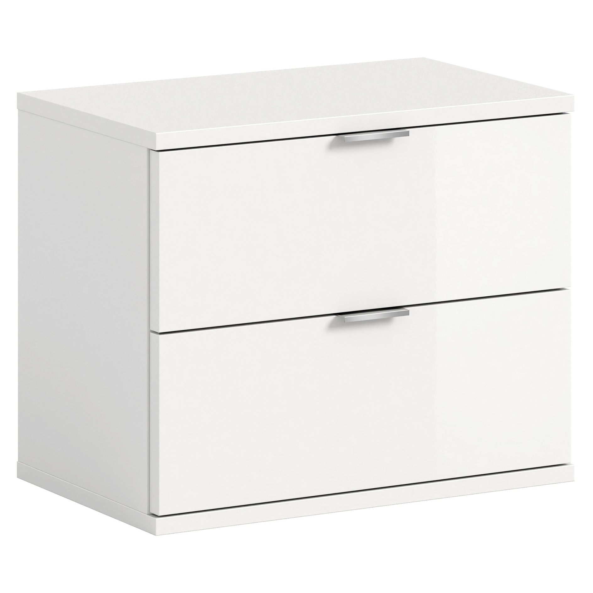 Sitzbank/Kommode PROJEKT X - weiß Hochglanz - weiß - 52 cm