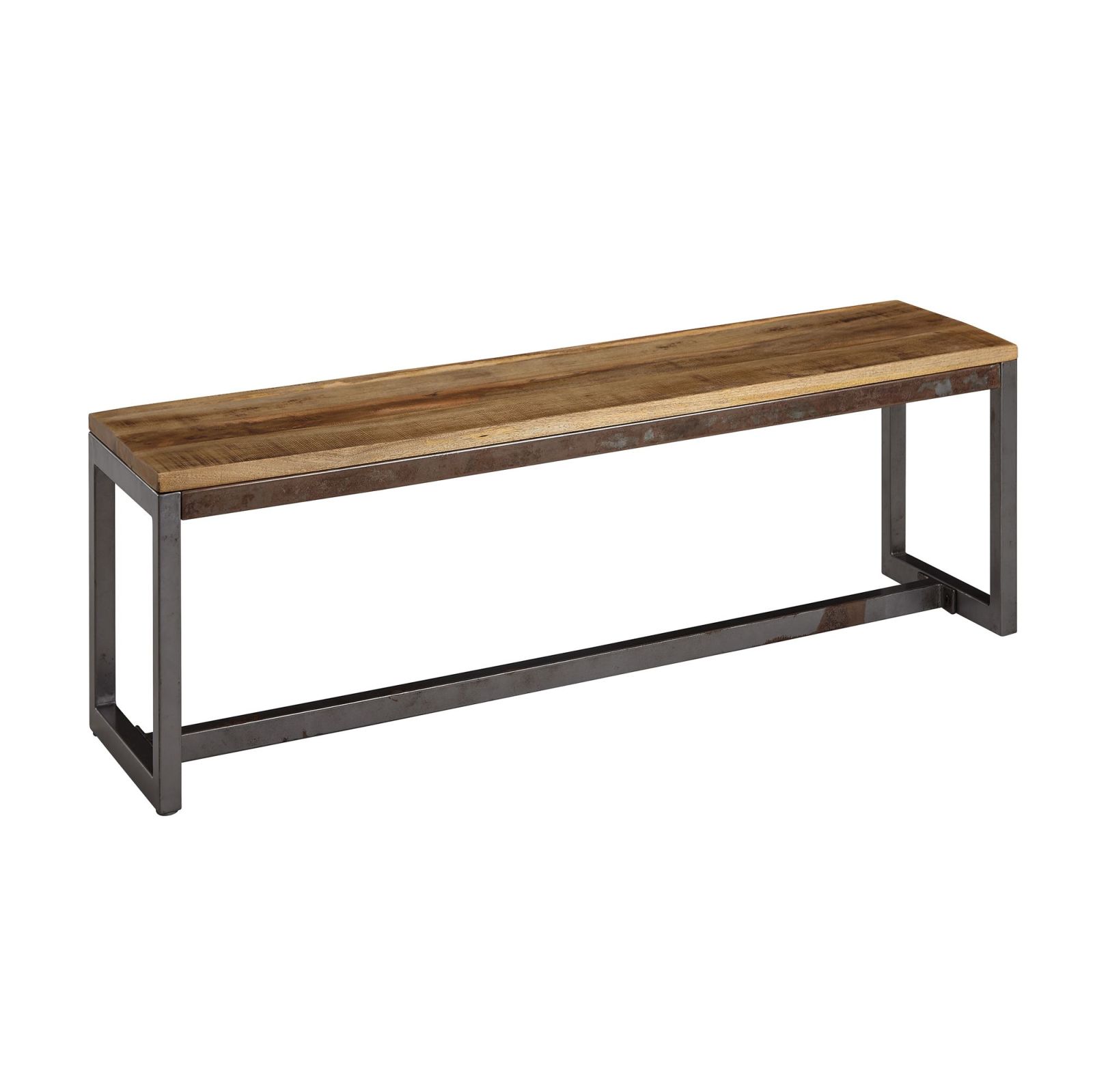 Sitzbank - natur-schwarz - Mango massiv - 120 cm breit