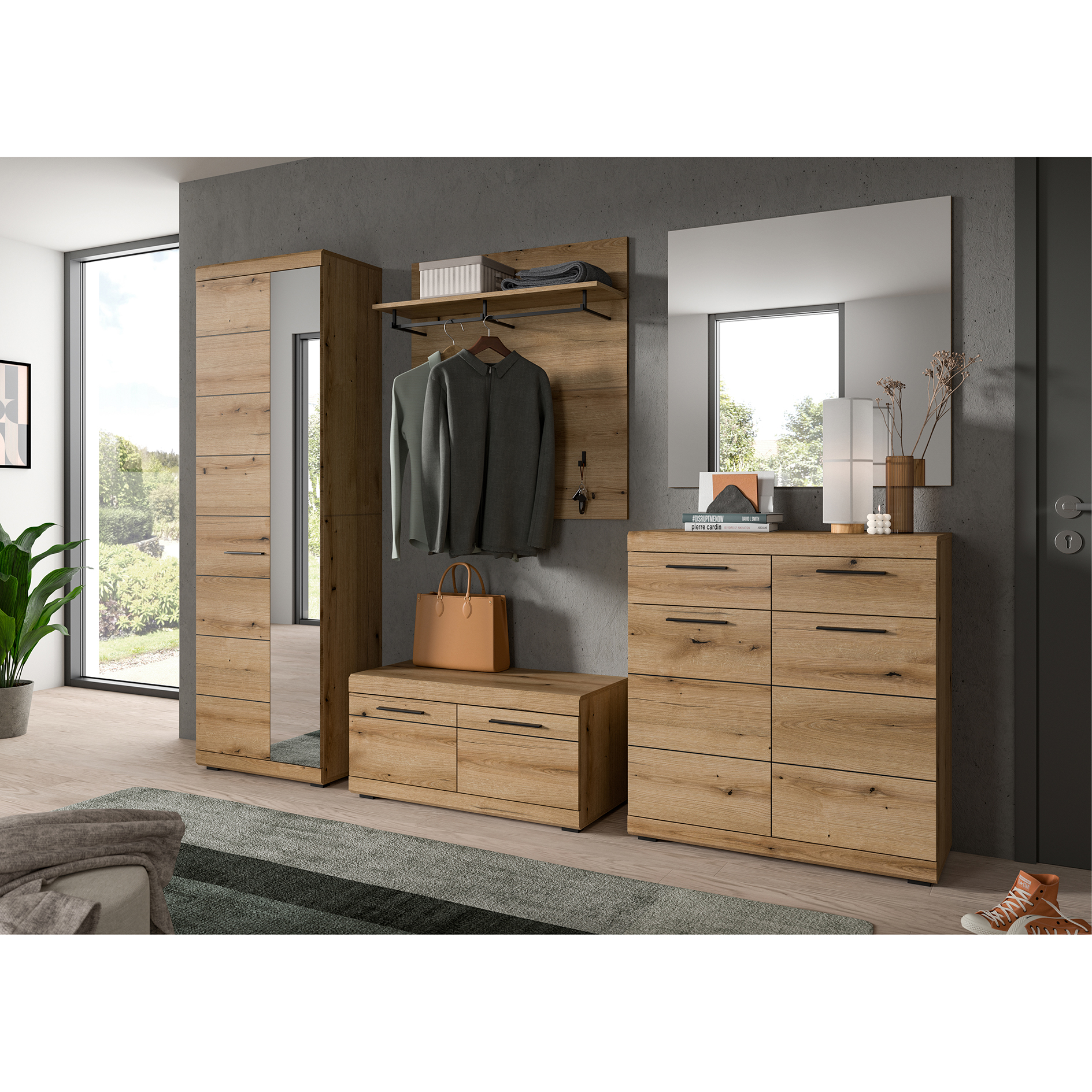 Sitzbank SCOUT - Evoke Eiche - 90 cm
