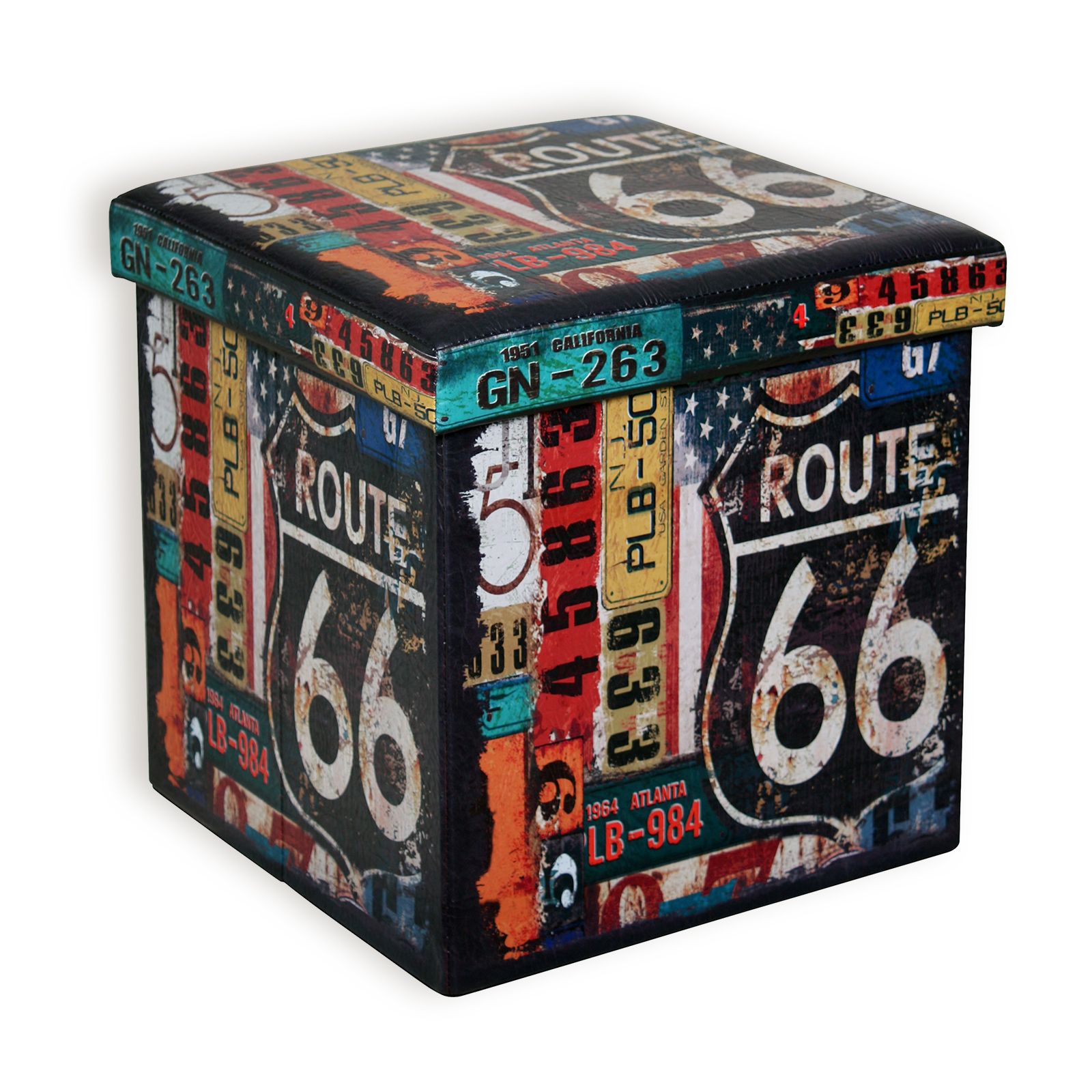 Sitzhocker ROUTE 66 - faltbar - 38 cm