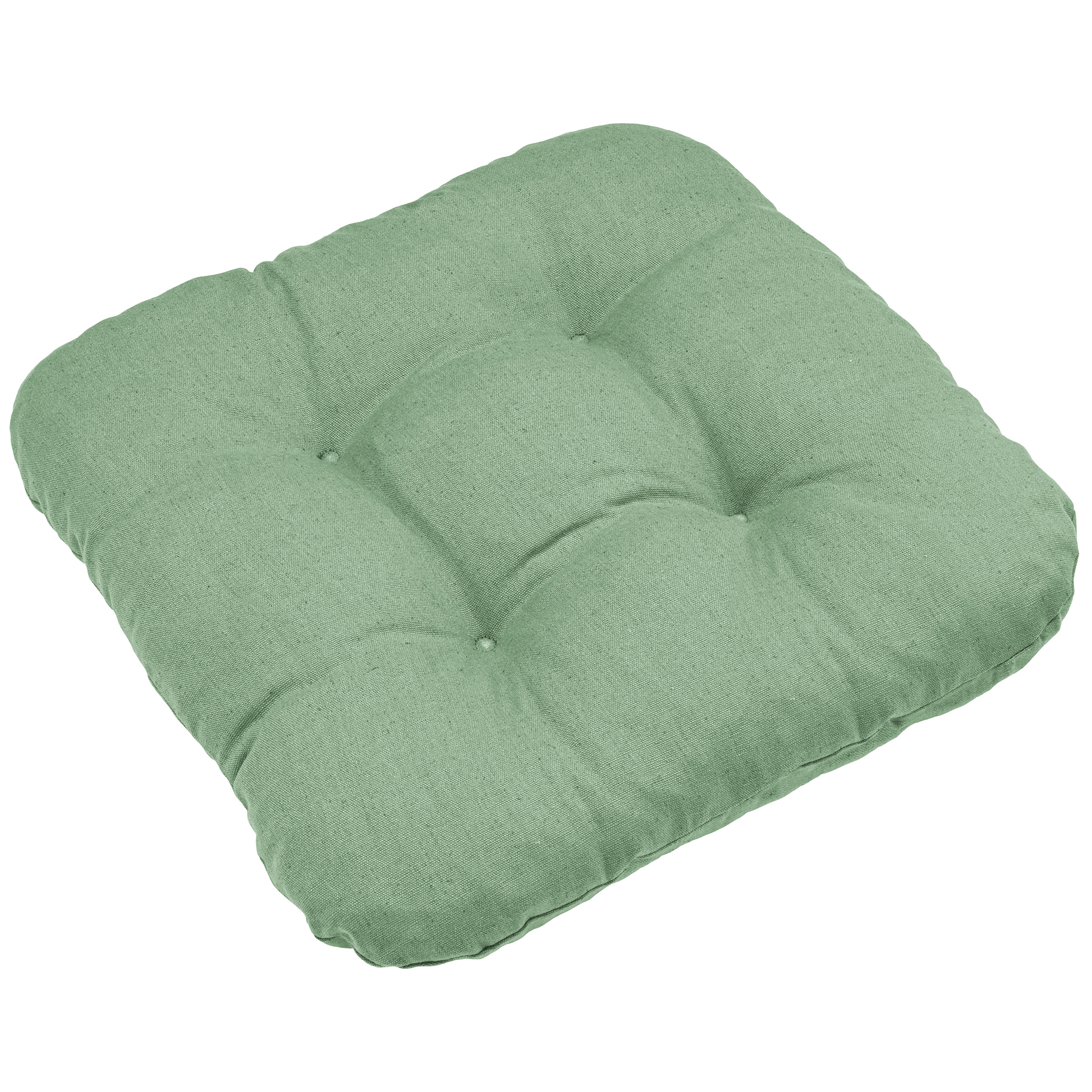 Sitzkissen - salbei - uni - 38x38 cm