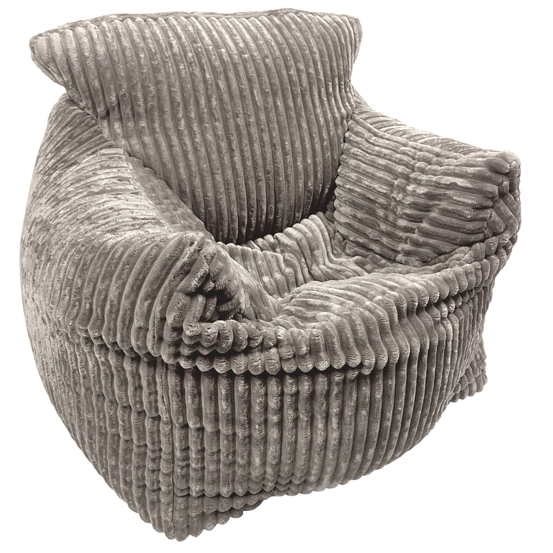 Sitzsack - grau - Breitcord - 490 Liter
