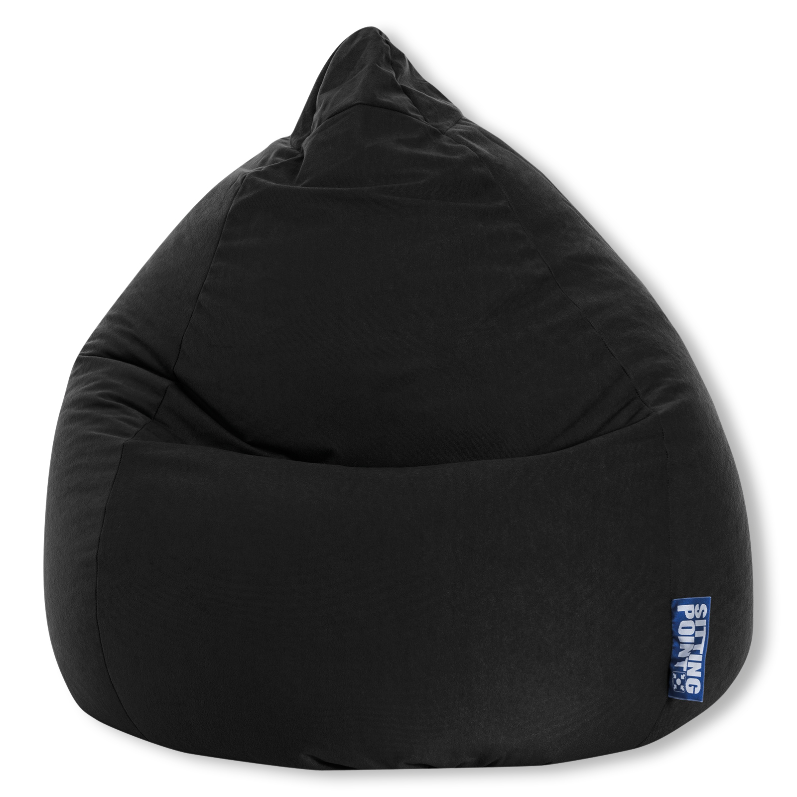 Sitzsack - schwarz - Polystyrol Kügelchen