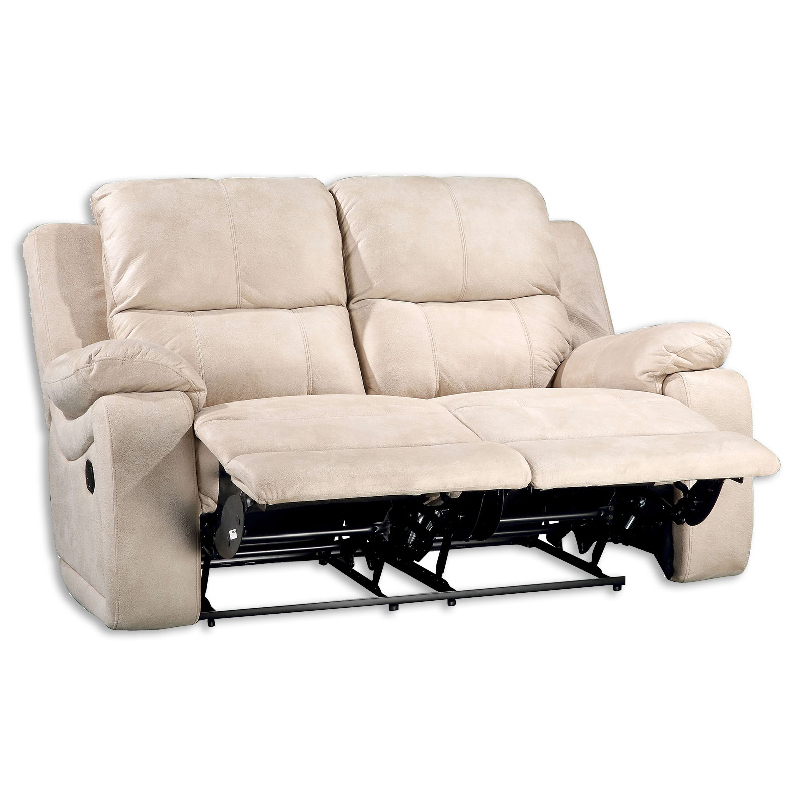 Sofa 2-Sitzer - beige - mit Relaxfunktion