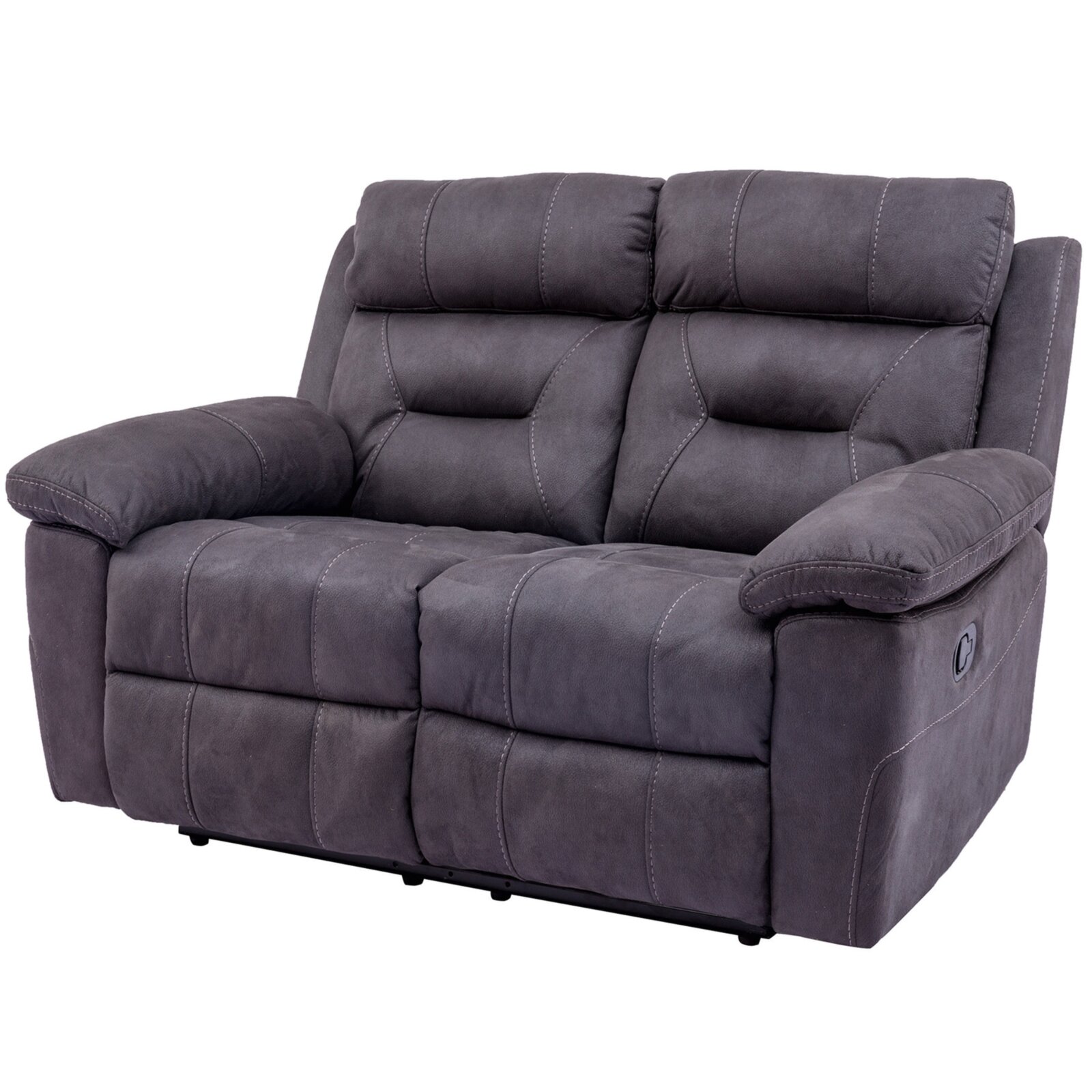 Sofa 2-Sitzer - grau - mit Relaxfunktion - 145 cm breit