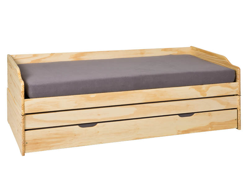 Sofabett LOTAR - natur - Kiefer massiv - 90x200 cm