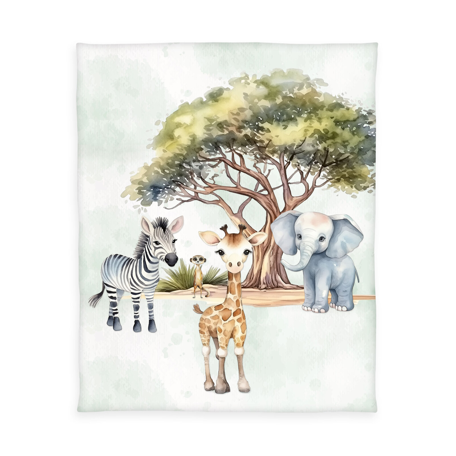 Soft-Fleecedecke Safari - multicolor - 130x160 cm