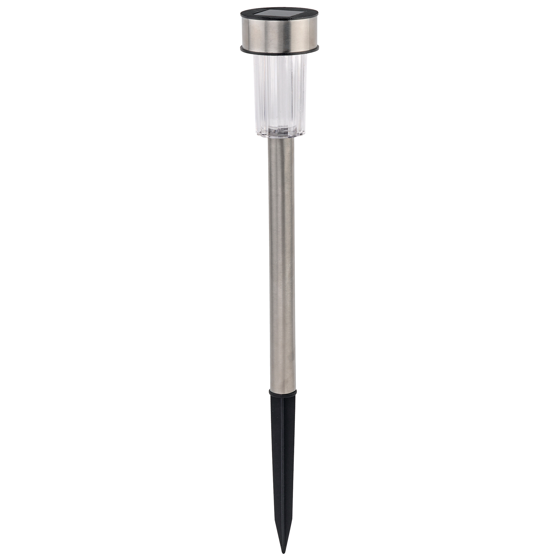 Solar-LED-Erdspieß - Edelstahl - 36,5 cm