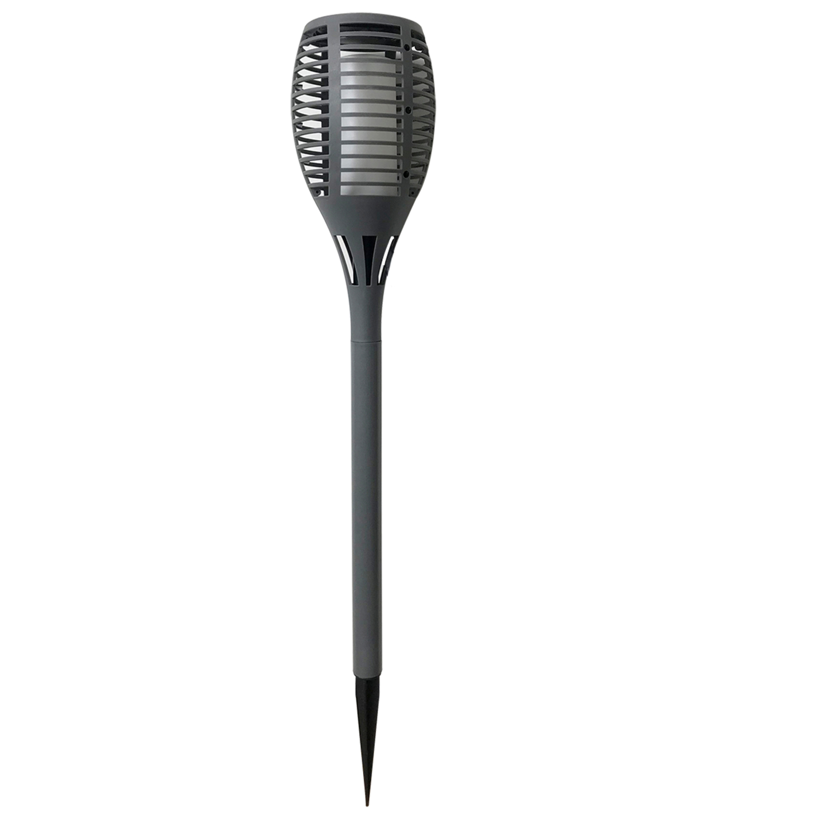 Solar-LED-Erdspieß FACKEL - grau - 78 cm