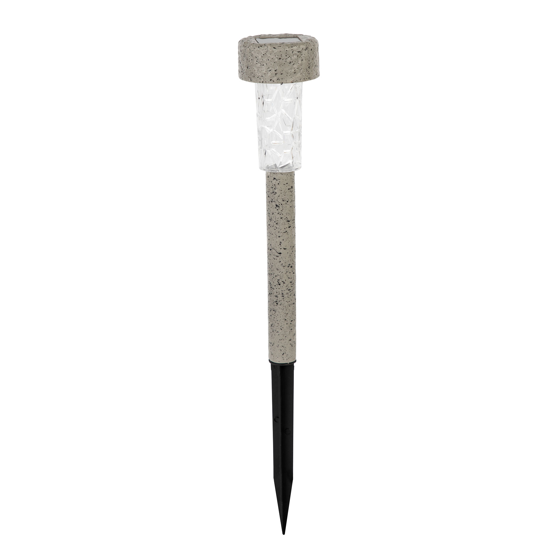 Solar-LED-Erdspieß - grau - 36,5 cm hoch