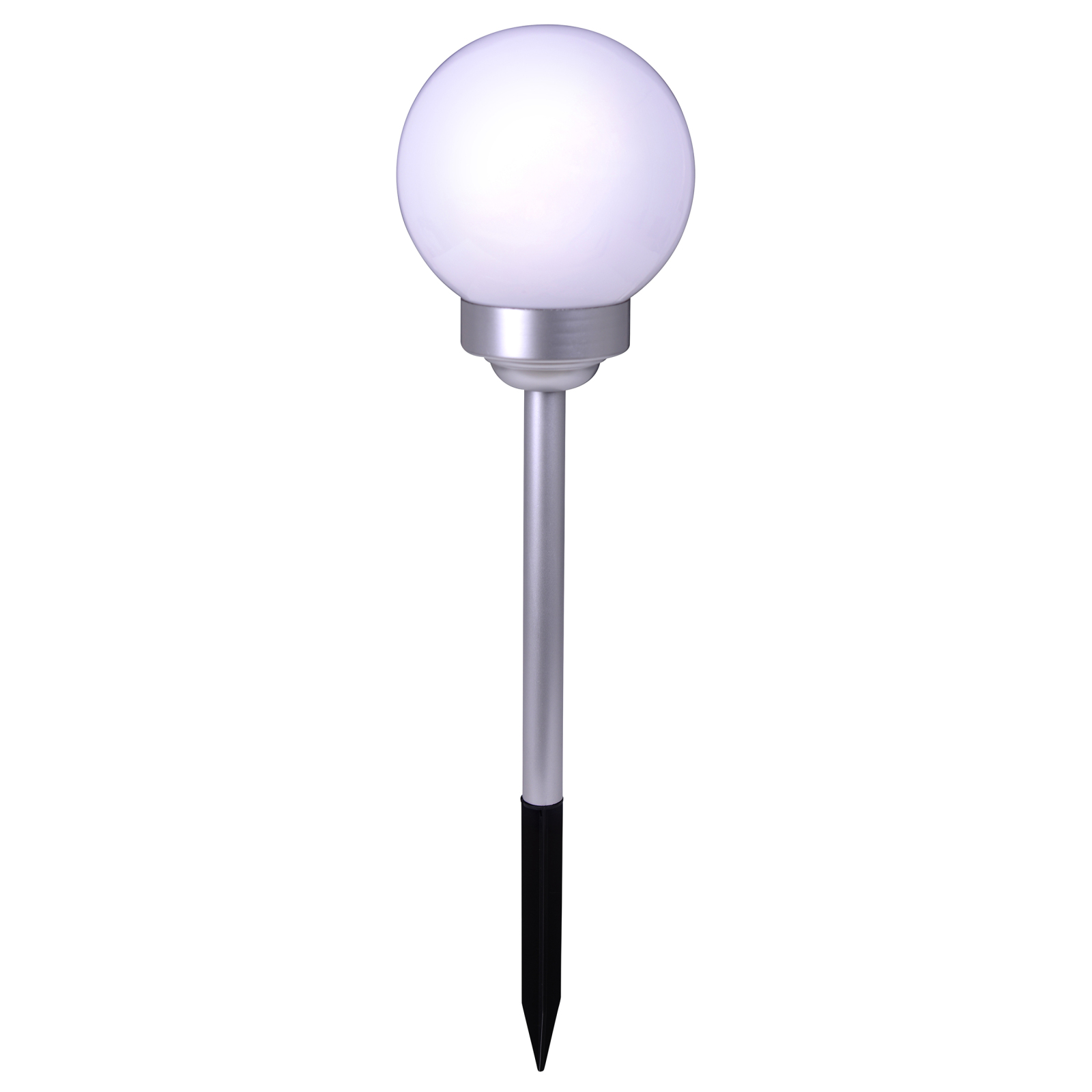 Solar-LED-Kugelerdspieß BALL - weiß - 70 cm hoch