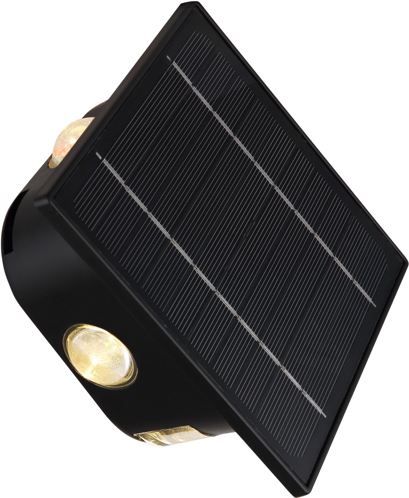 Solarleuchte - schwarz - Kunststoff klar