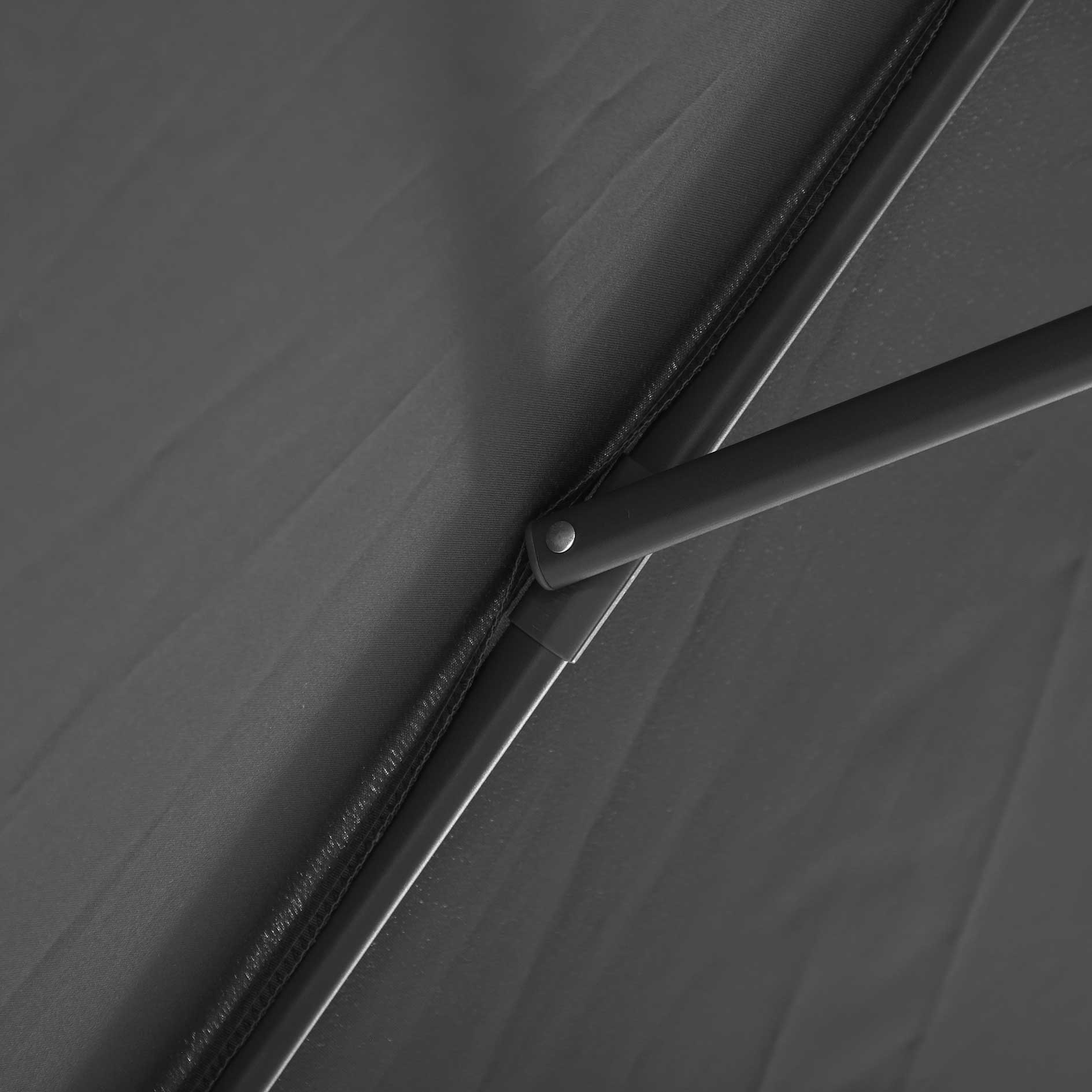 Sonnenschirm - anthrazit - Ø 300 cm