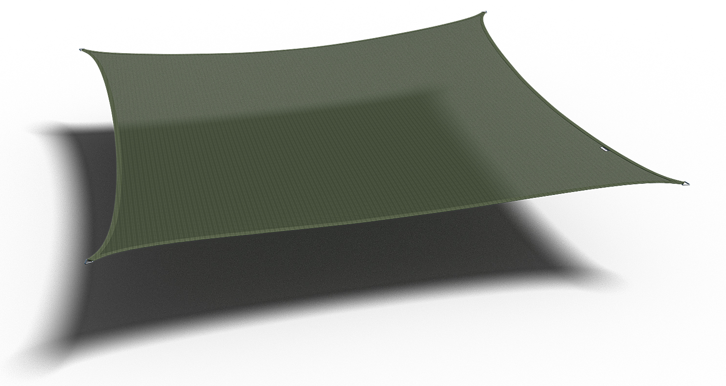 Sonnensegel COOLFIT - olive - Quadrat - 360x360 cm