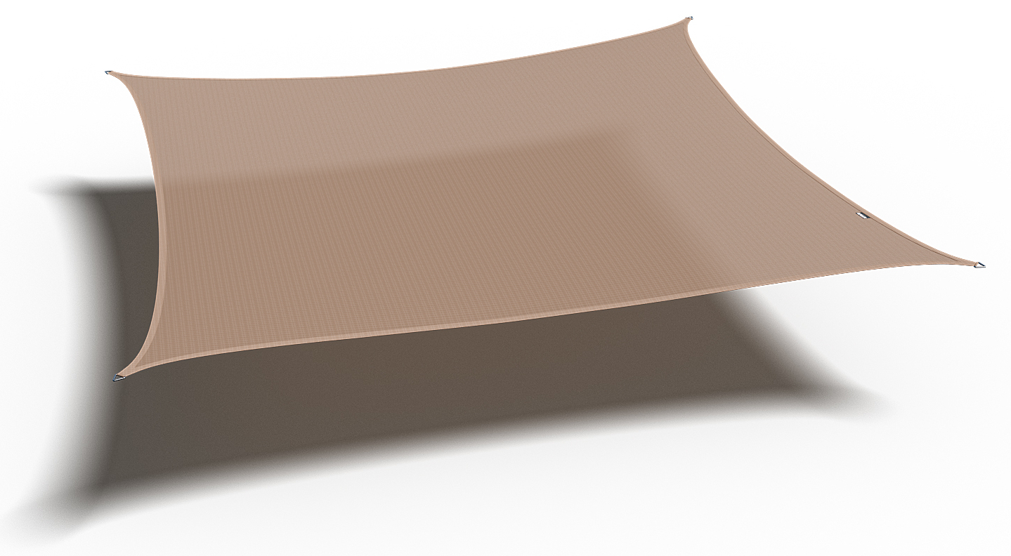 Sonnensegel COOLFIT - sand - Quadrat - 500x500 cm