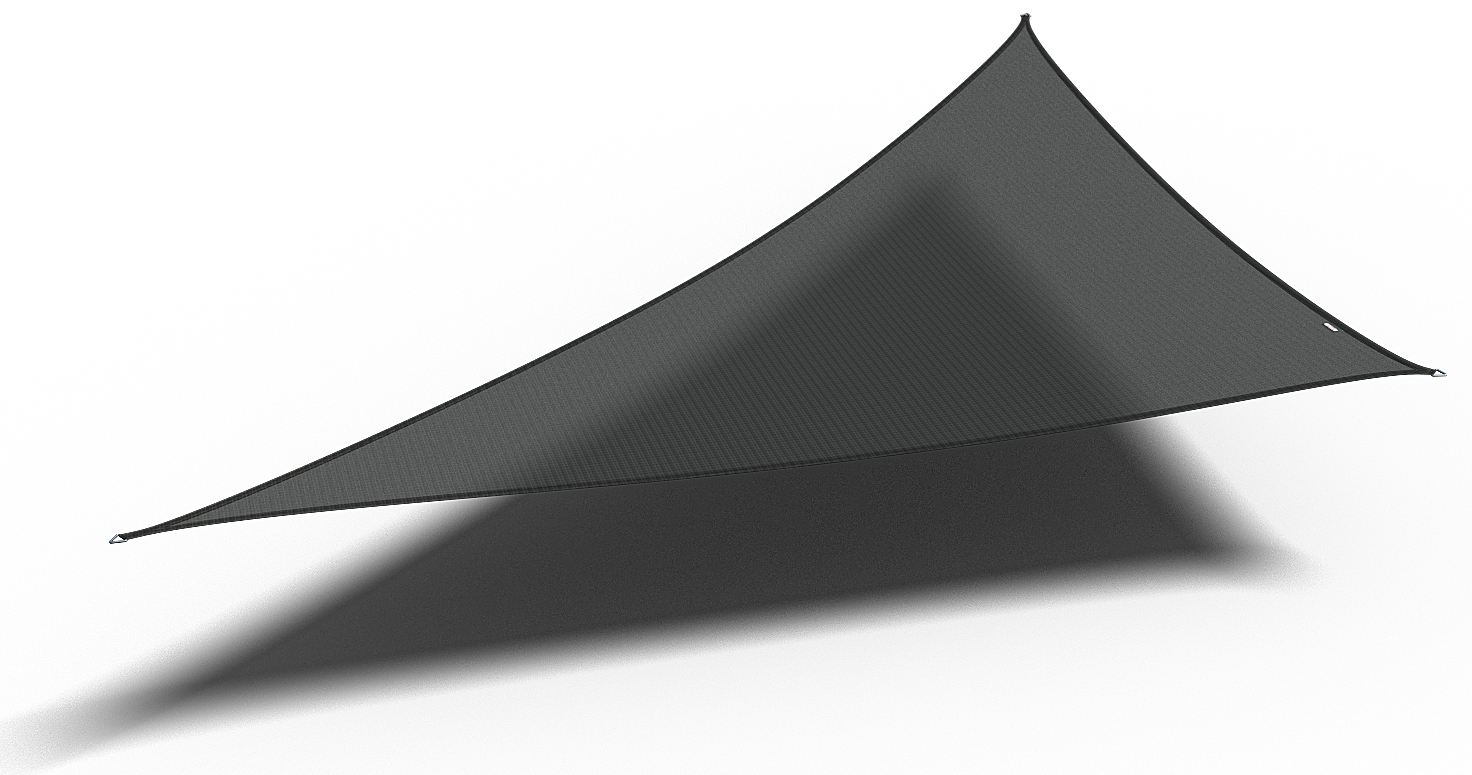 Sonnensegel COOLFIT - schwarz - Dreieck - 90° - 500x500x710 cm