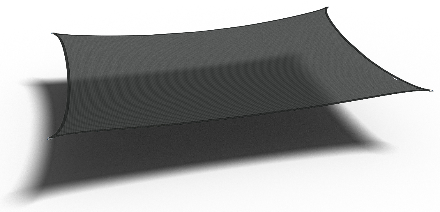 Sonnensegel COOLFIT - schwarz - Rechteck - 300x500 cm