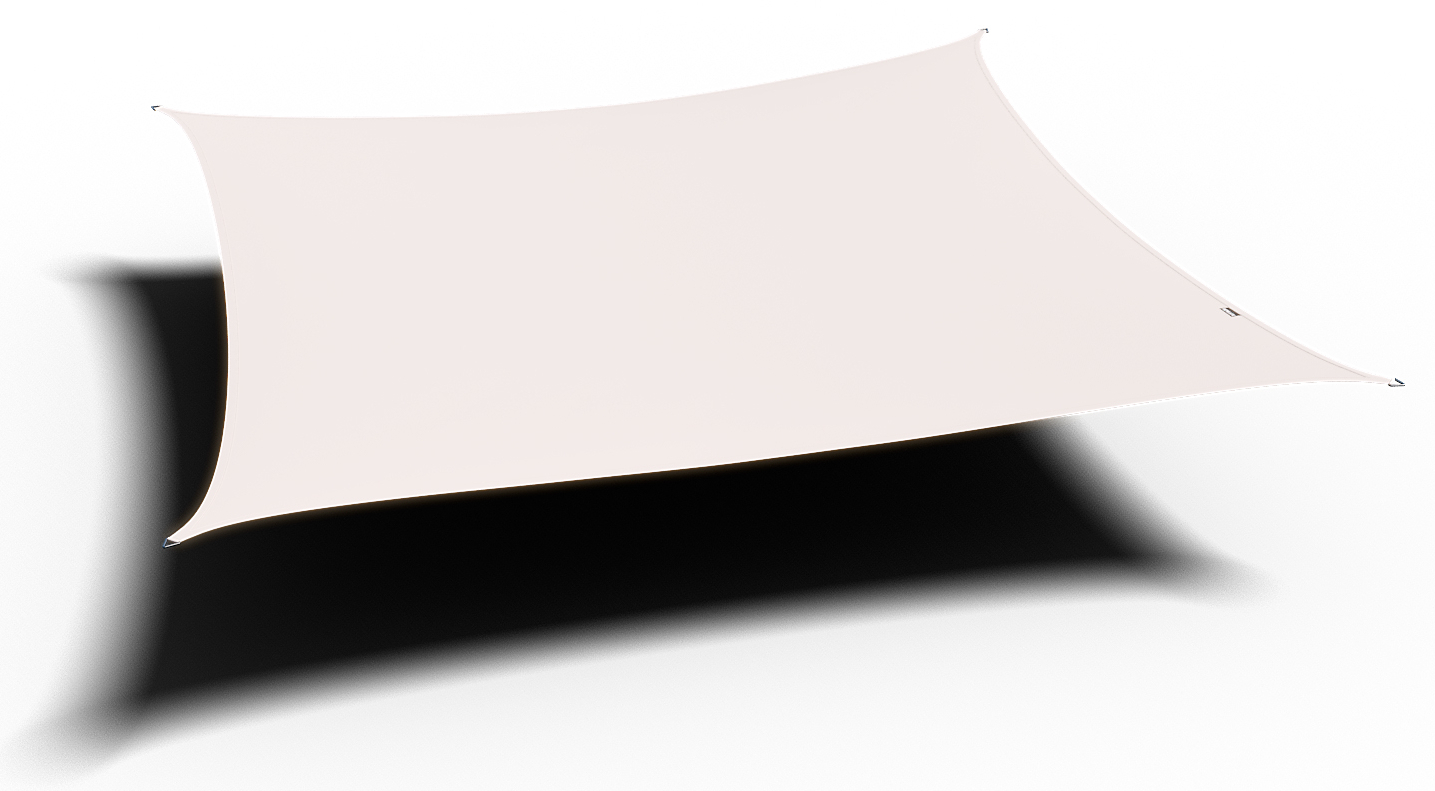 Sonnensegel DREAMSAIL - creme - Quadrat - 400x400 cm