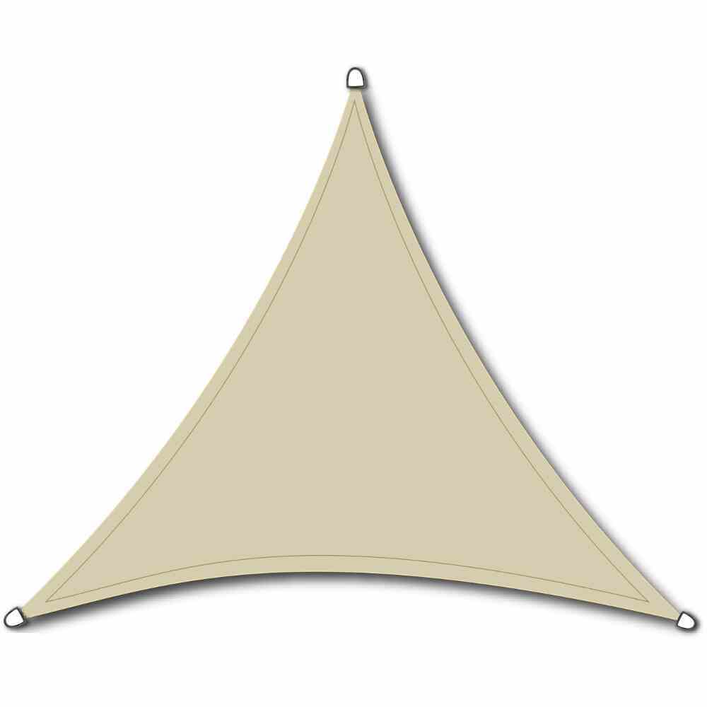 Sonnensegel SOLINO - ecru - 3-eckig - 360 cm