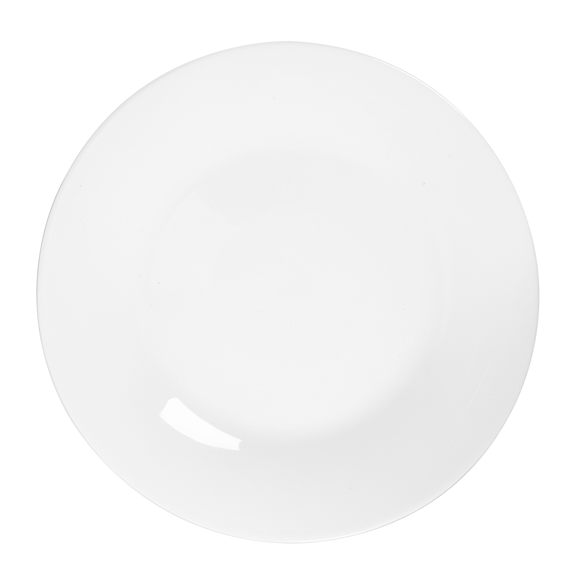 Speiseteller - weiß - Opalglas - Ø 25 cm