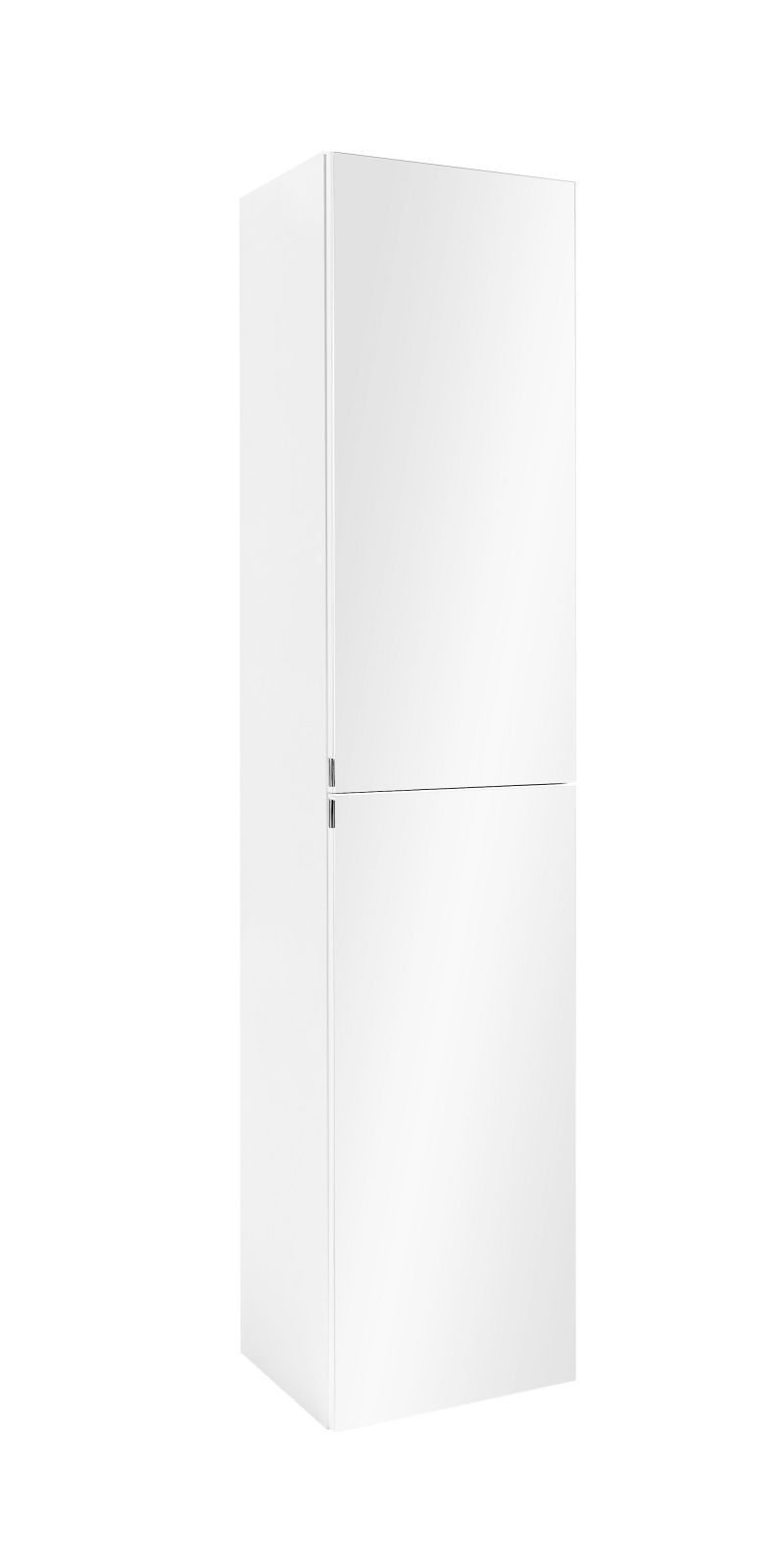 Spiegel-Seitenschrank FLORIDA - weiß Hochglanz-weiß - 40 cm