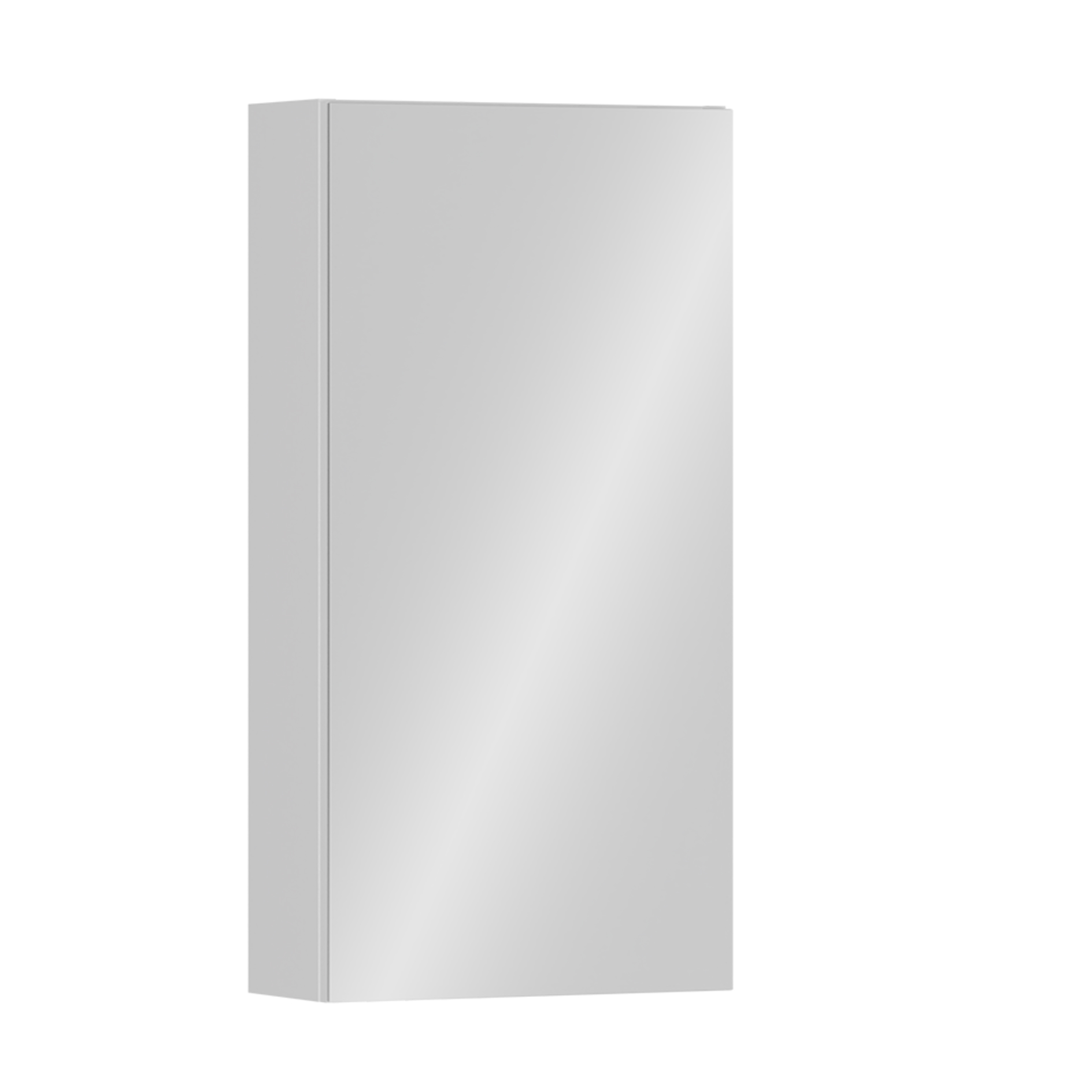 Spiegelschrank - alpinweiß - 38 cm breit