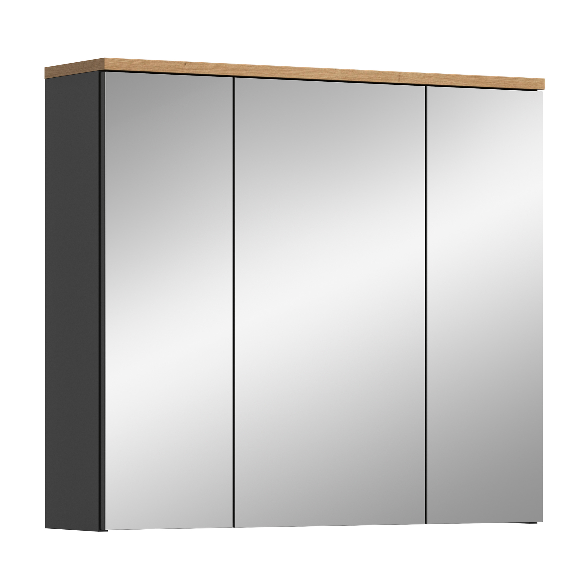Spiegelschrank CANU - Artisan Eiche - Basalt grau - 80 cm breit