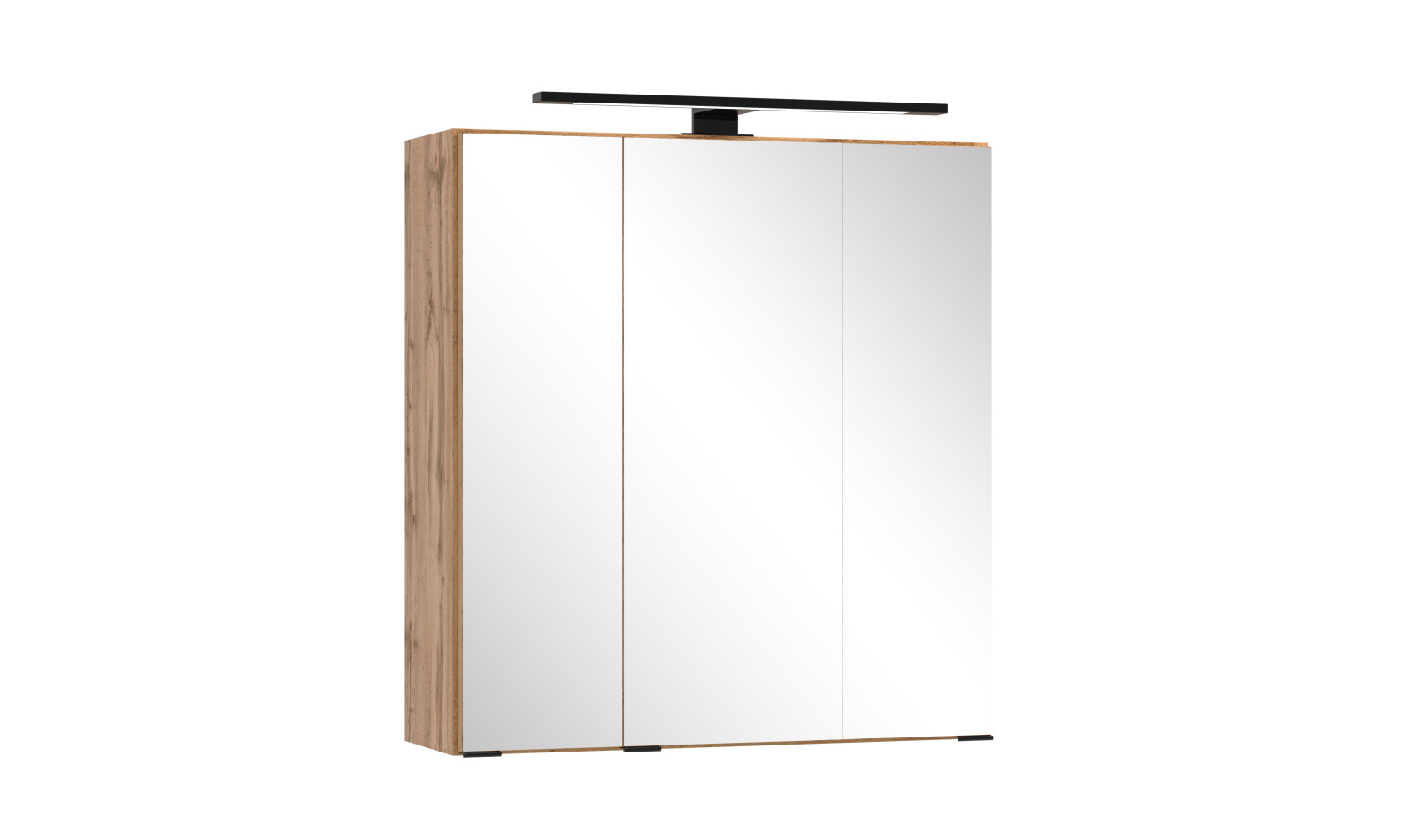 Spiegelschrank CHESTER - Wotaneiche - mit LED-Beleuchtung - 60 cm
