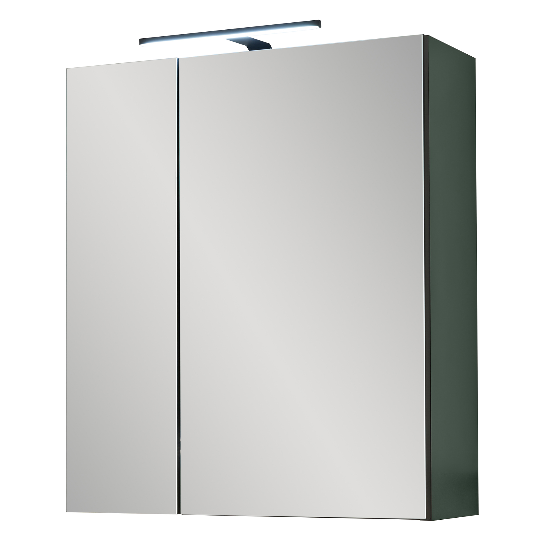 Spiegelschrank - grün - schwarz - 60 cm