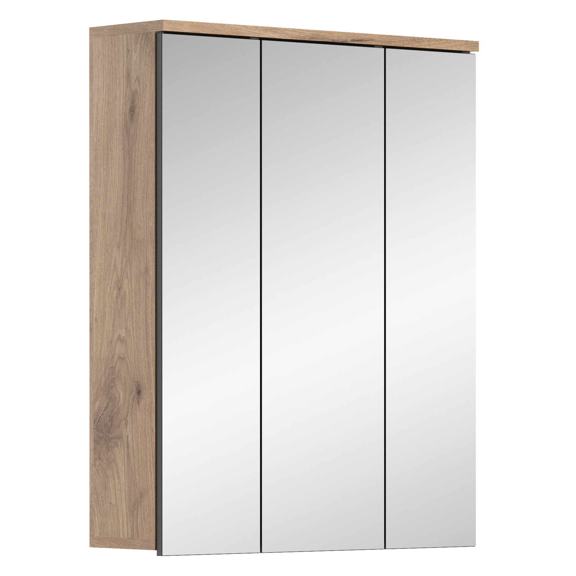 Spiegelschrank MASON - Nox Oak - Basalt grau - 60 cm