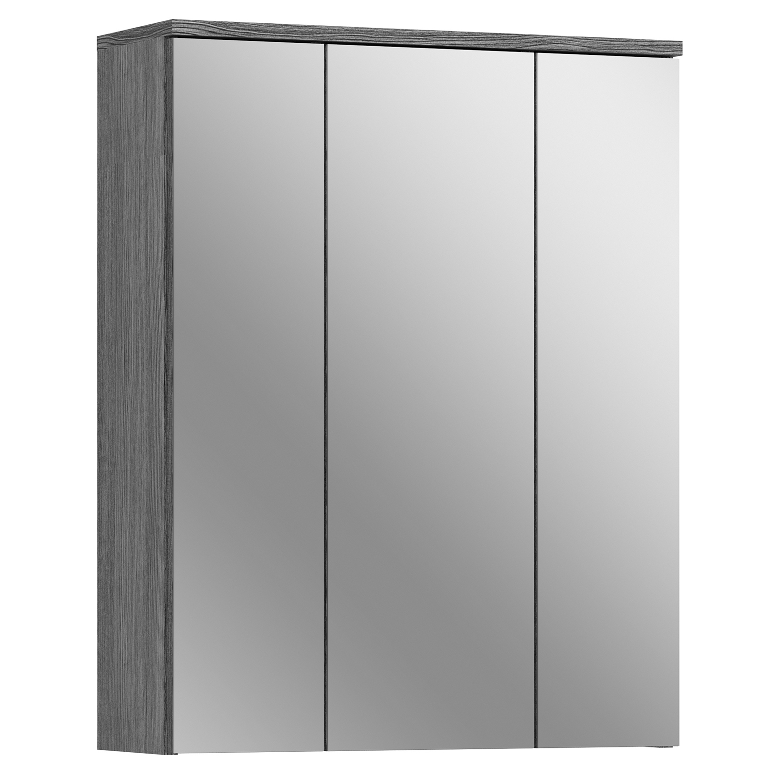 Spiegelschrank - rauchsilber - 60 cm