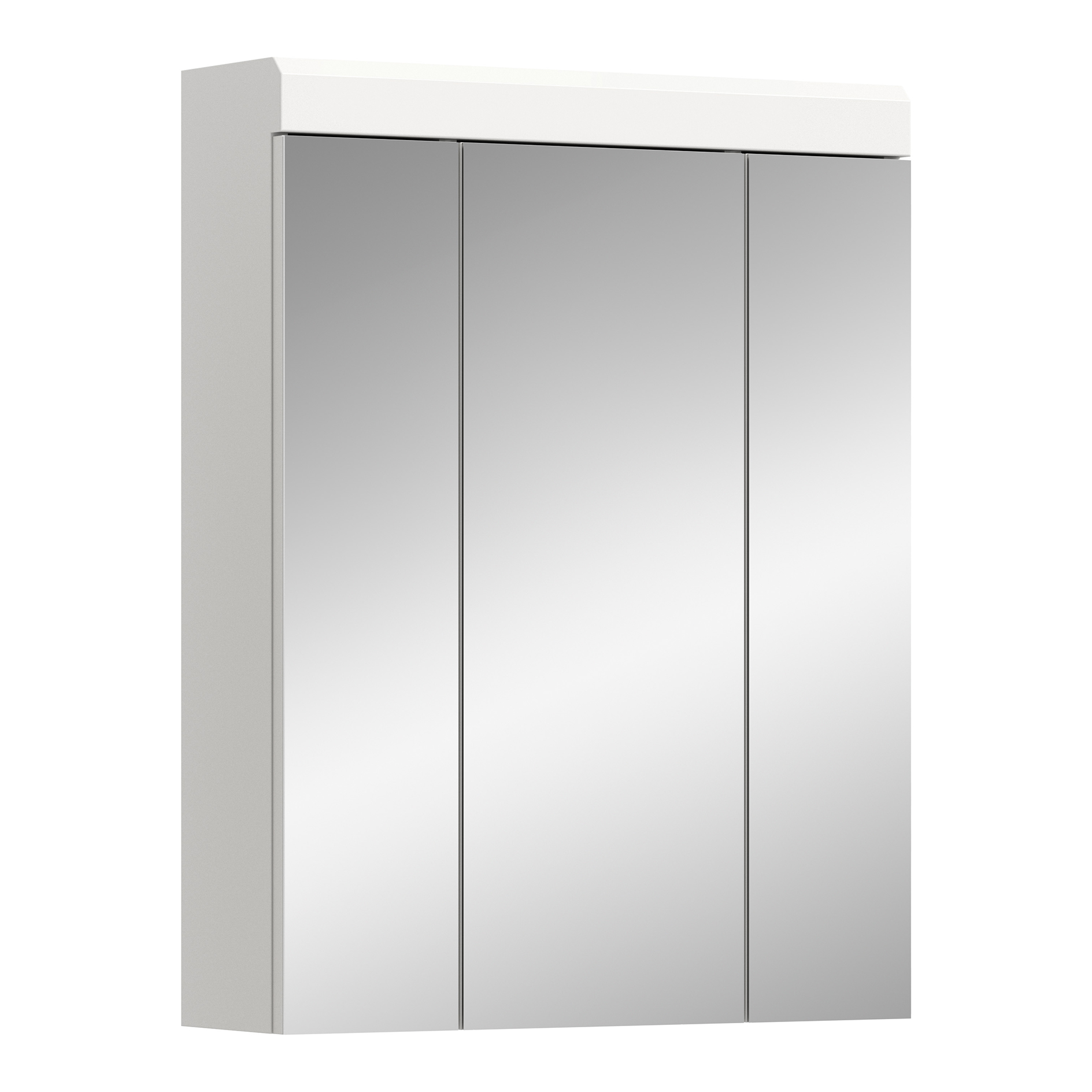 Spiegelschrank SCOUT - weiß - 3 Türen - 60 cm