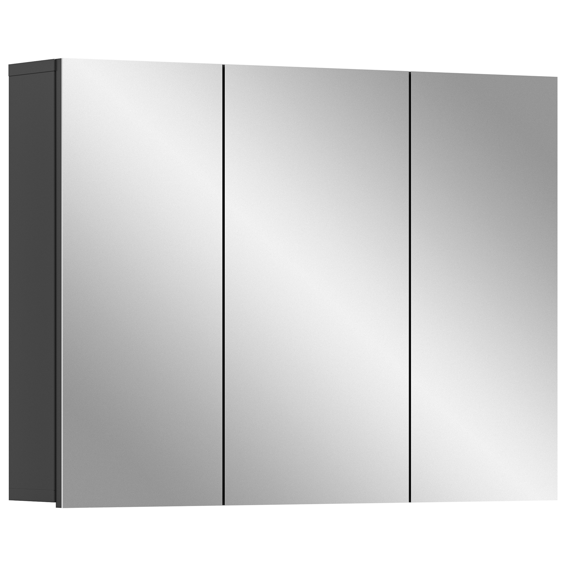 Spiegelschrank SOFT - grau - 80 cm