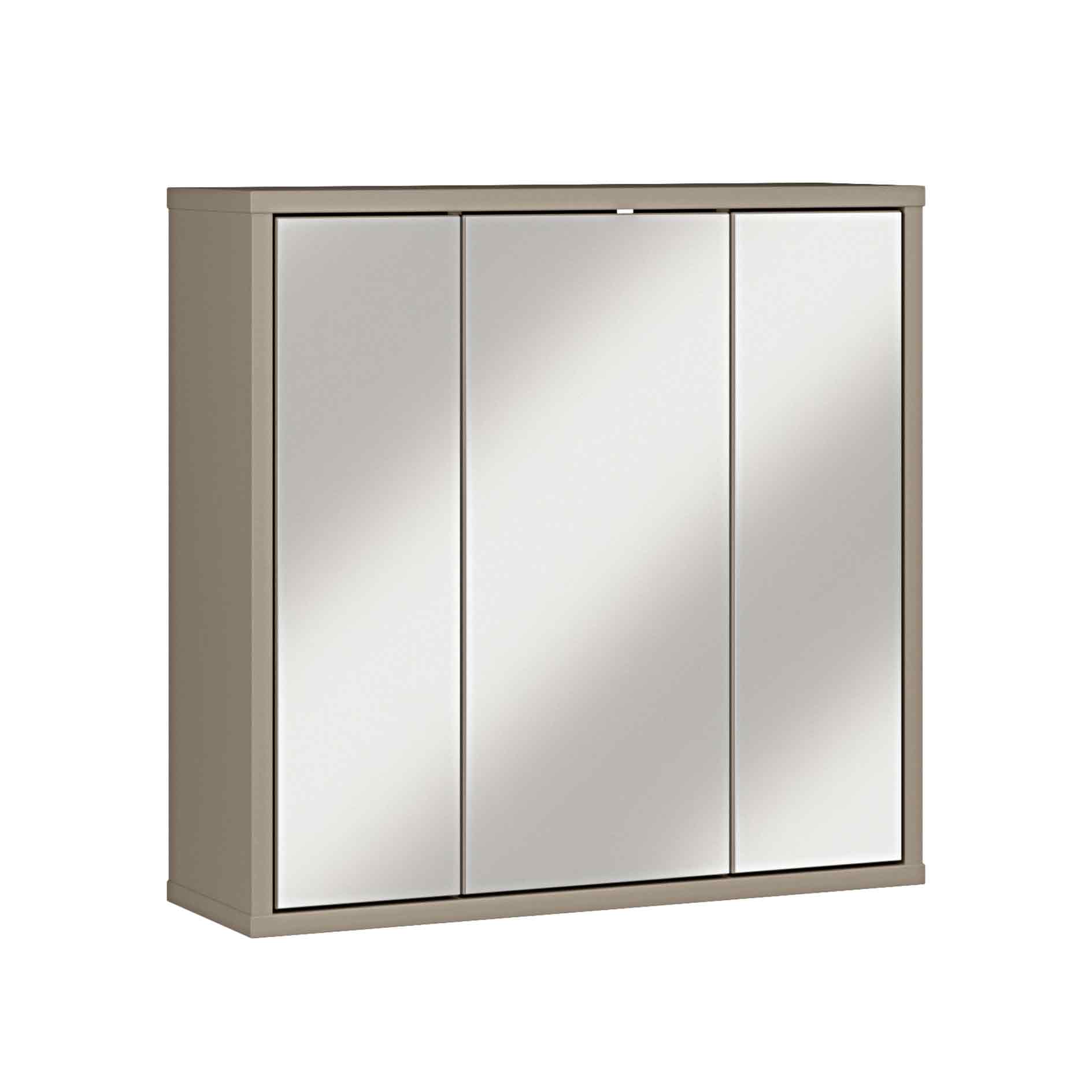 Spiegelschrank - taupe - 72 cm breit