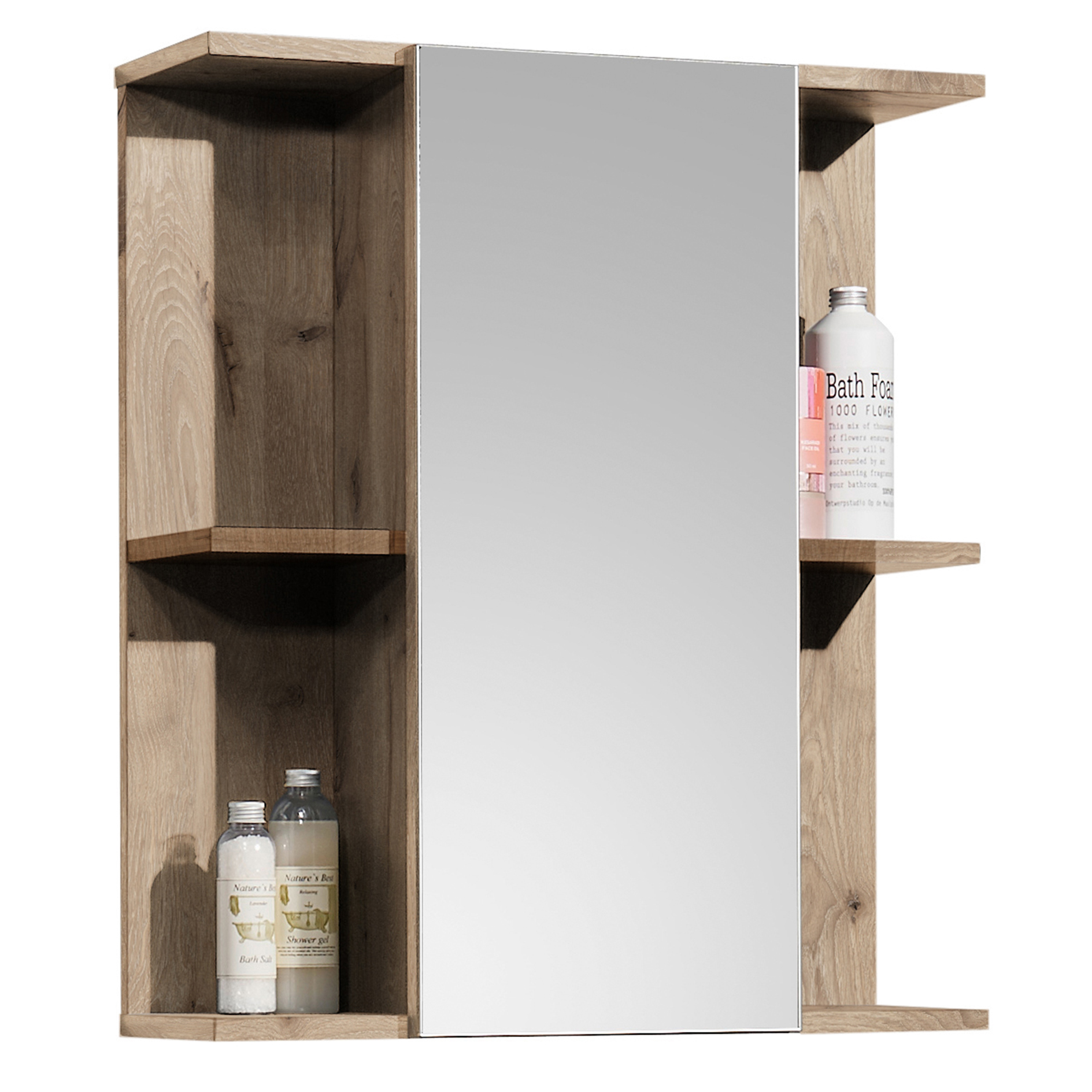 Spiegelschrank - Viking Oak - schwarz - 60 cm