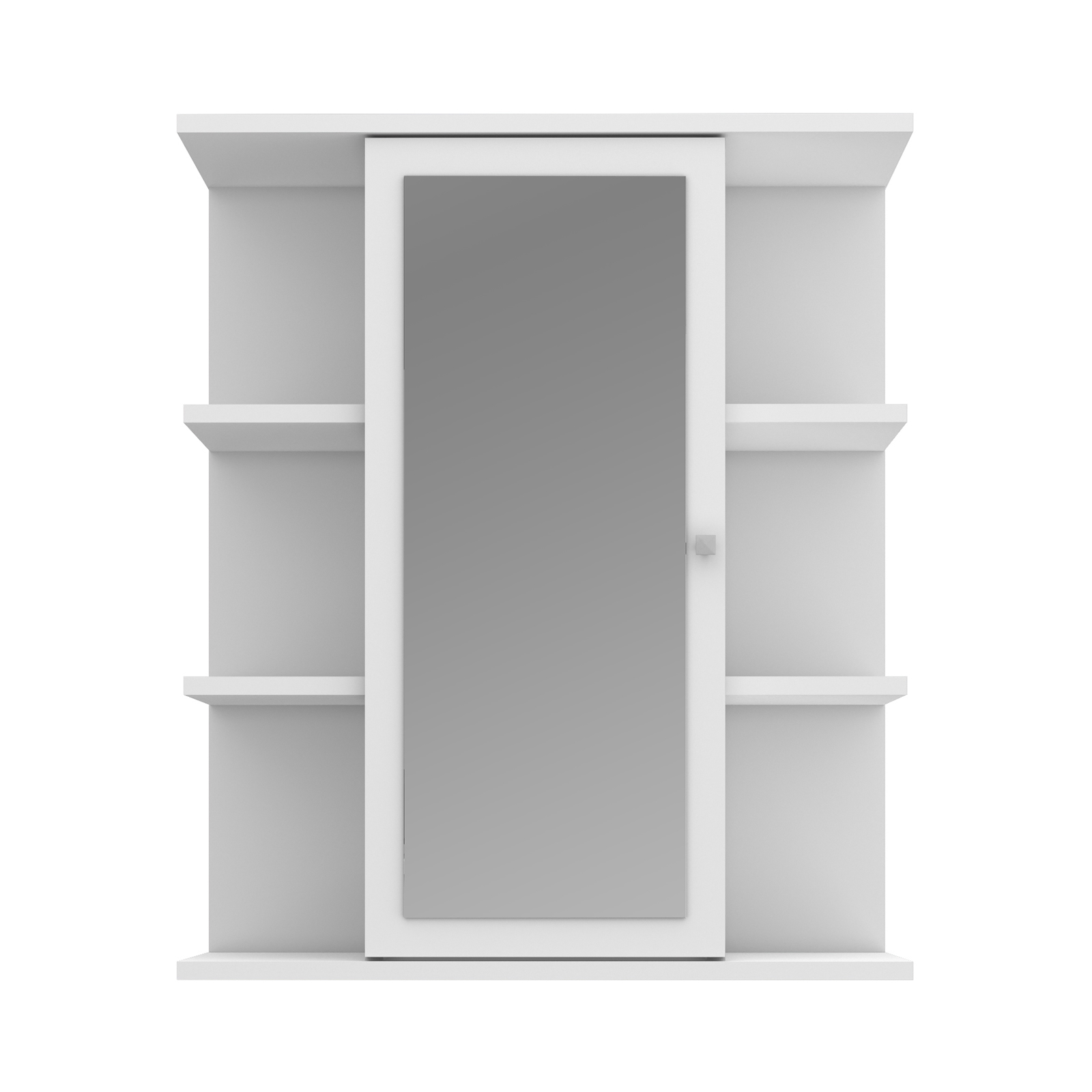 Spiegelschrank - weiß - 60 cm