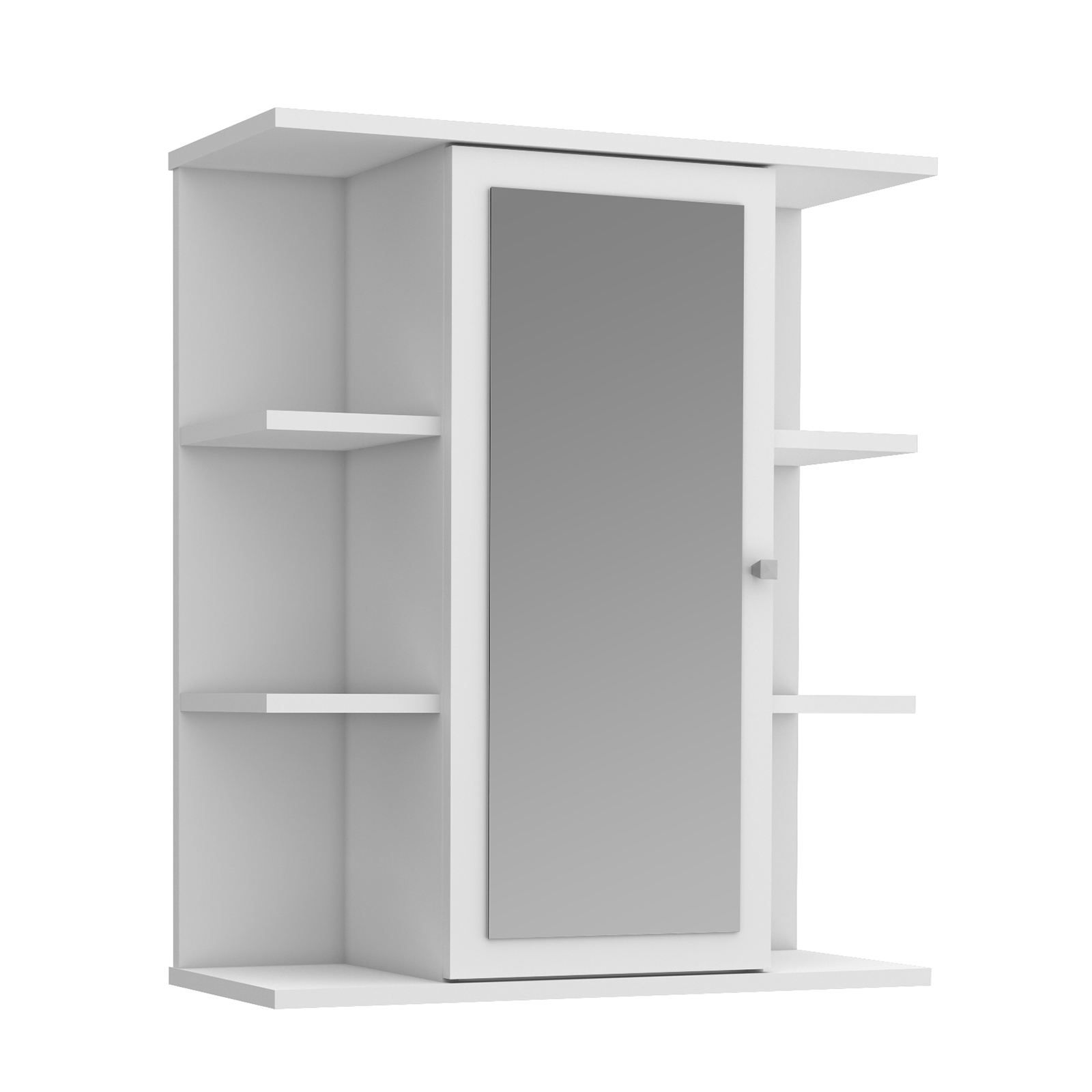 Spiegelschrank - weiß - 60 cm