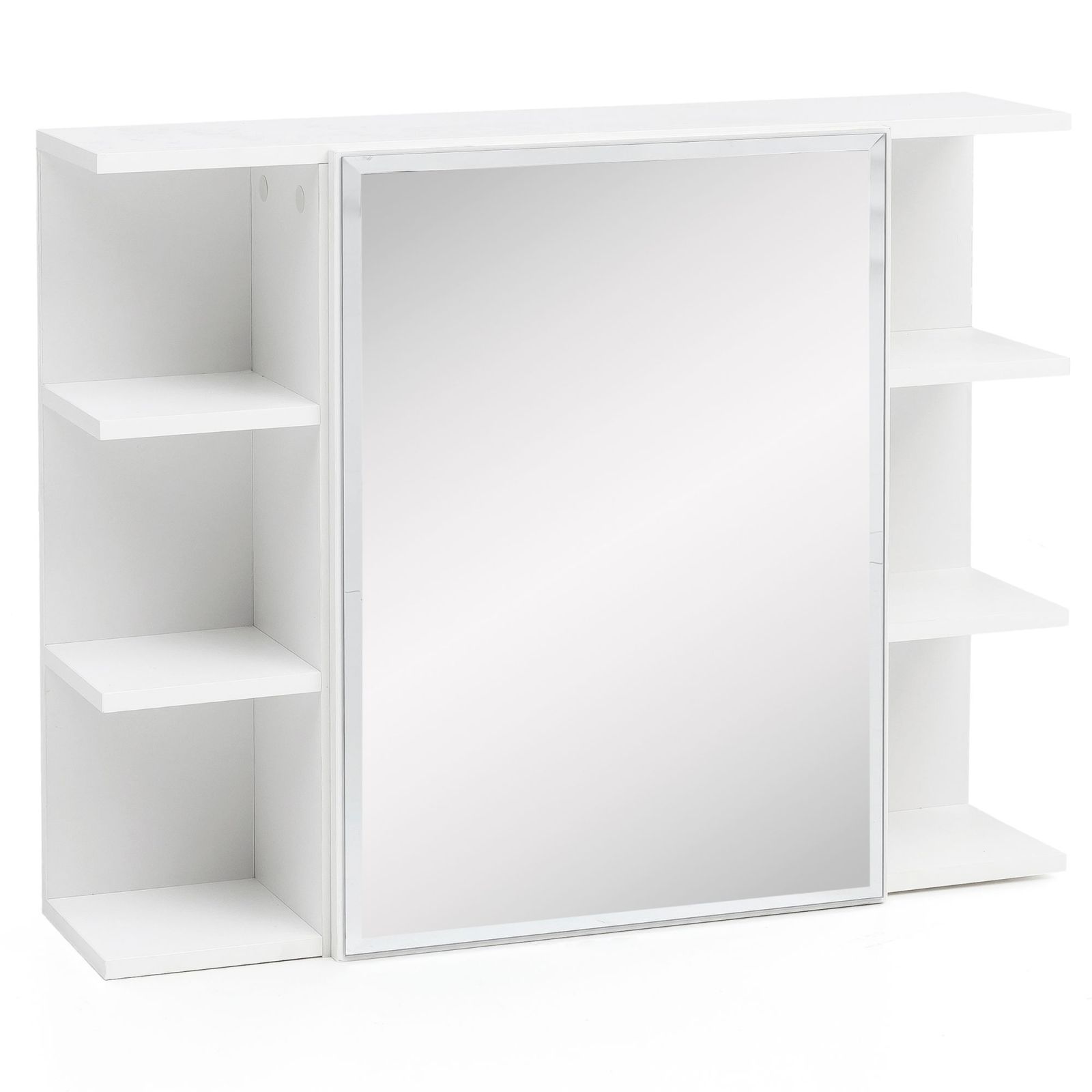 Spiegelschrank - weiß - 80 cm breit
