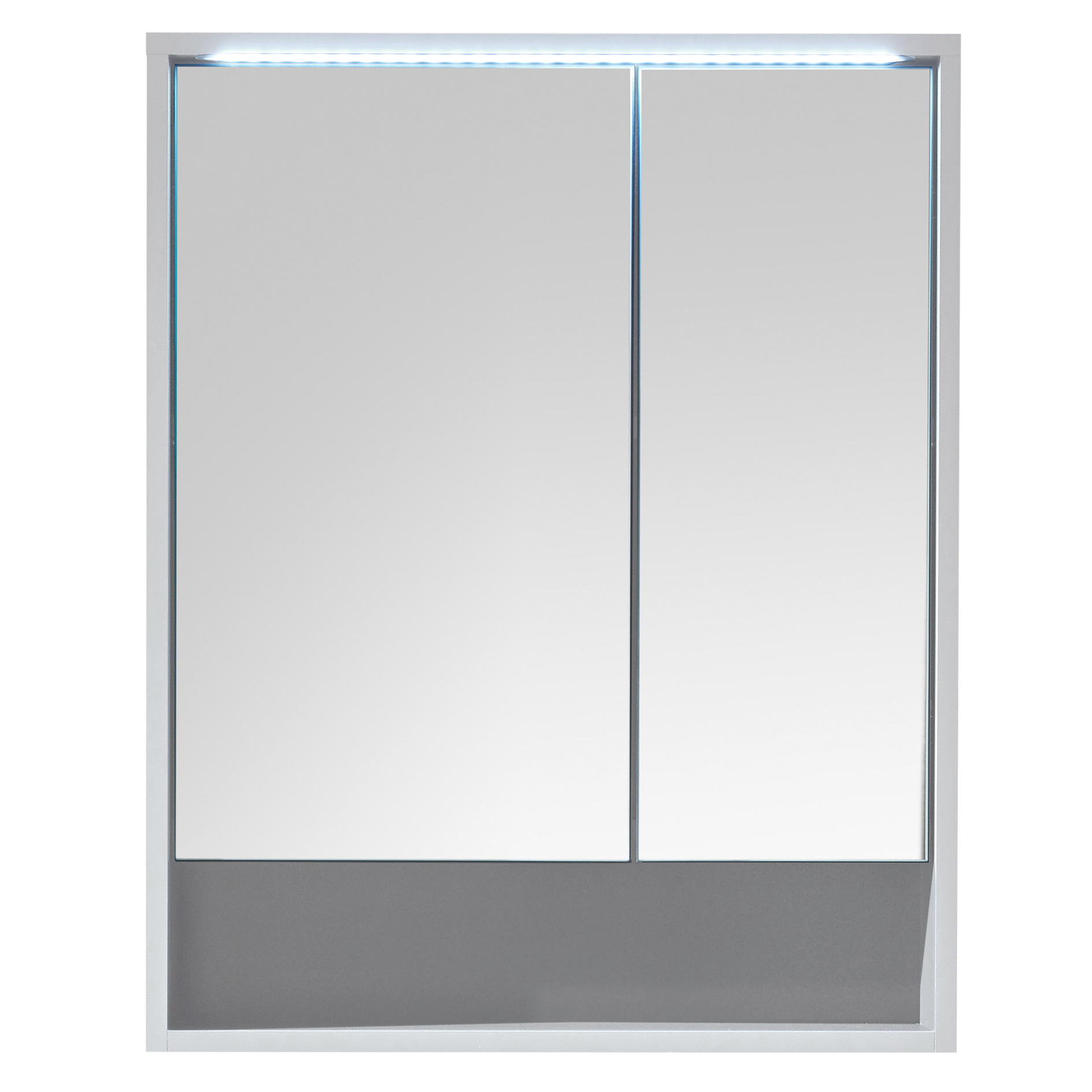 Spiegelschrank - weiß matt - LED-Beleuchtung