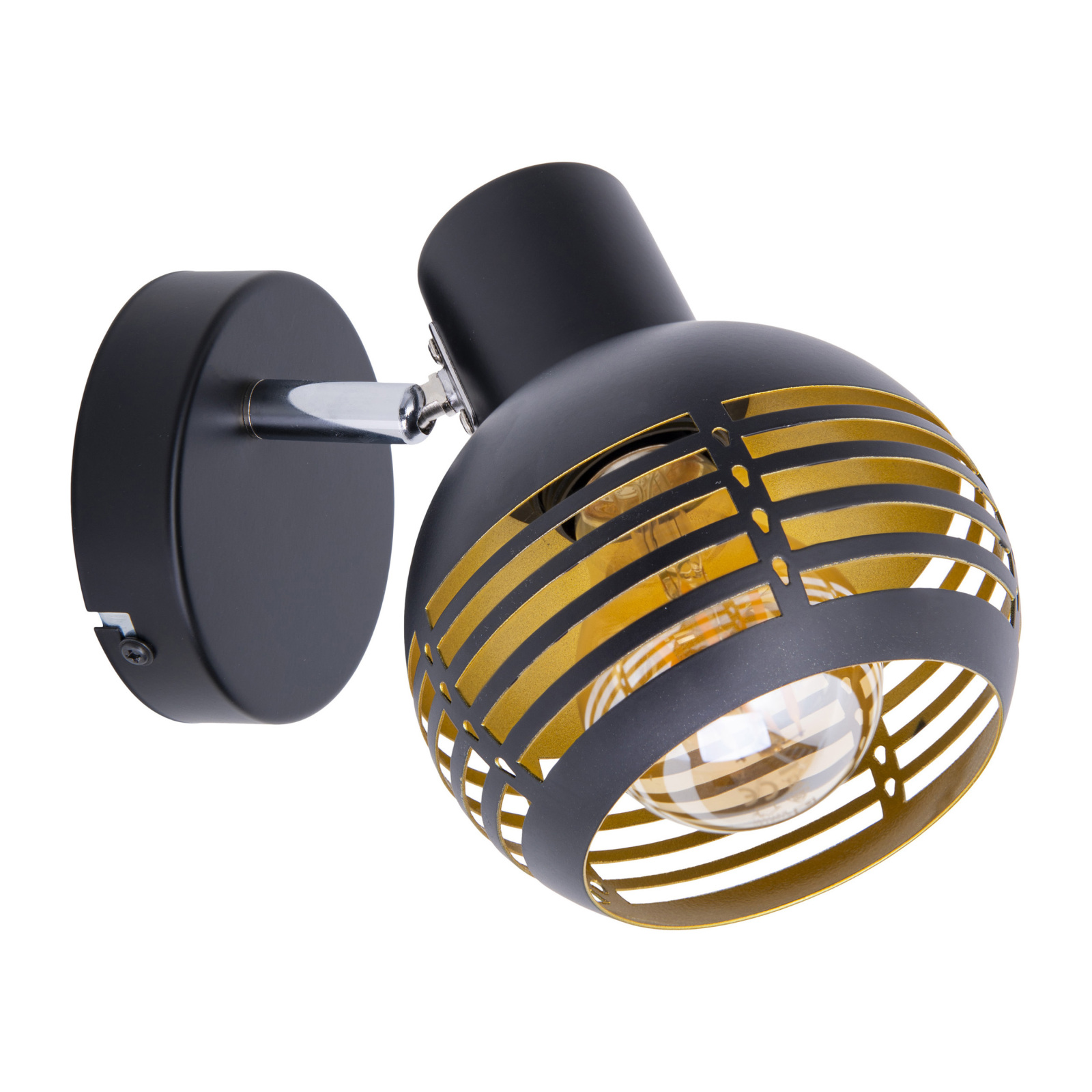 Spot CASCO - schwarz-gold - 1-flammig