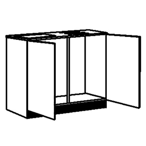 Spülenschrank GIRONA - weiß - 100 cm breit