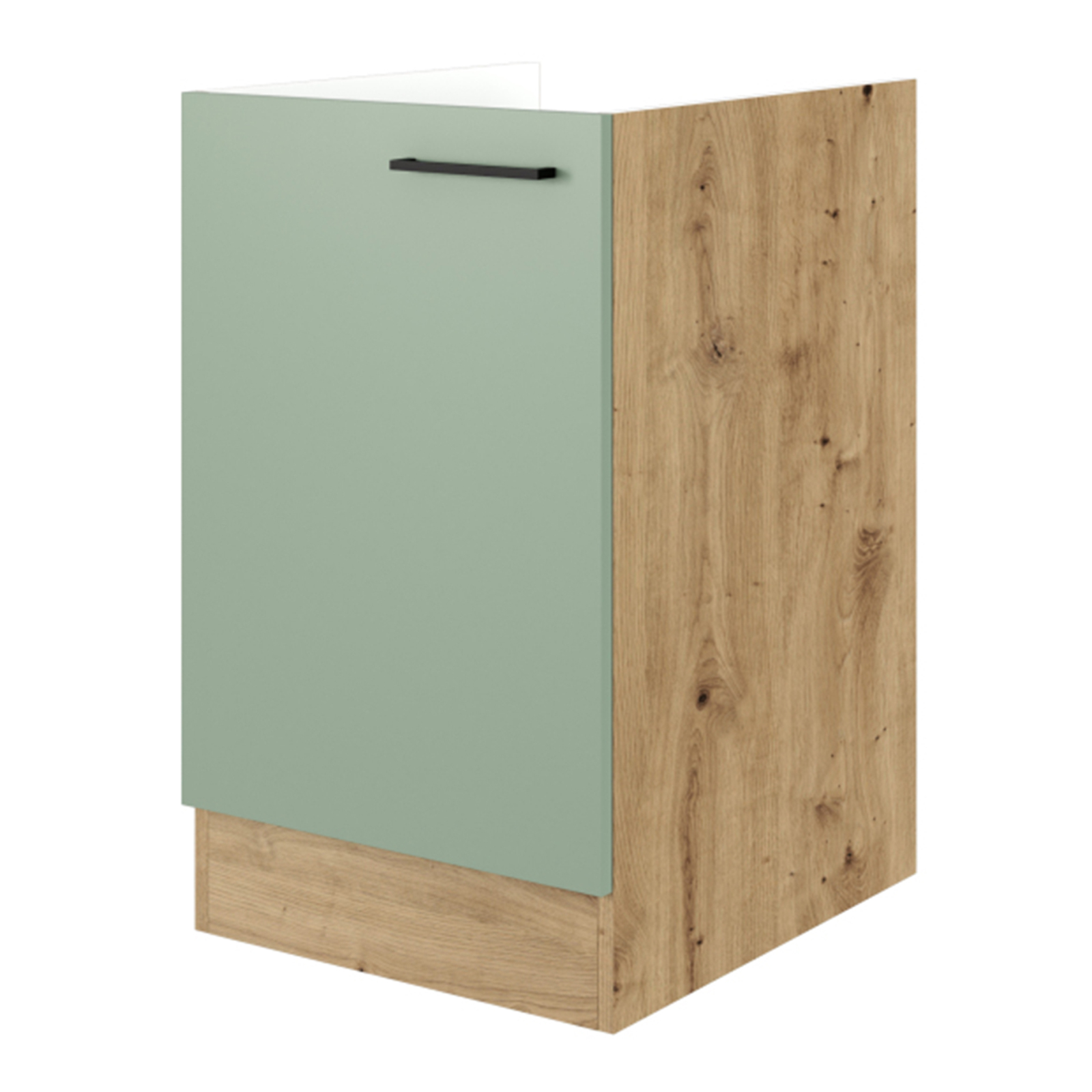 Spülenunterschrank CARA - schilfgrün - Artisan Eiche - 50 cm