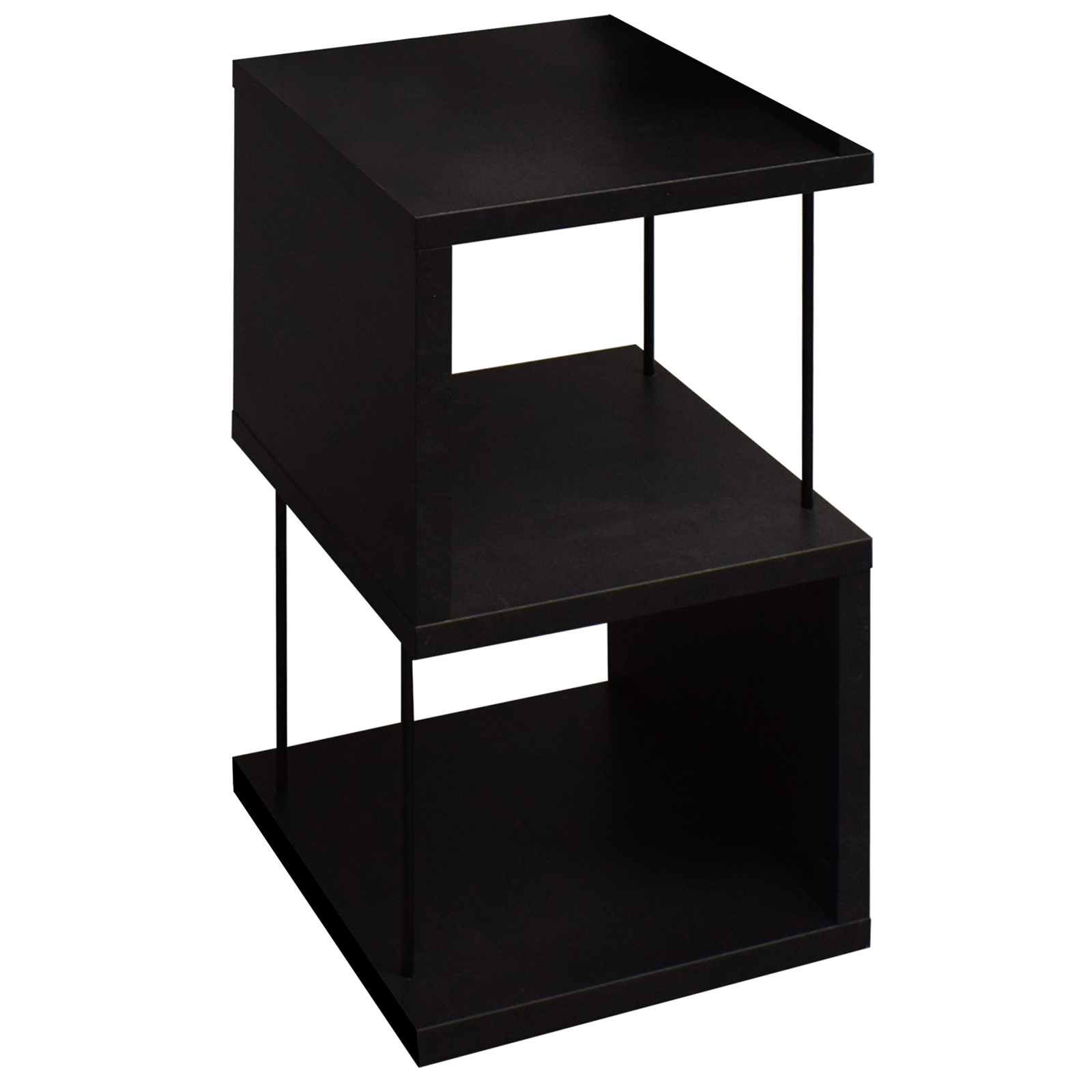 Standregal - Schwarzstahloptik - schwarz - 65 cm hoch
